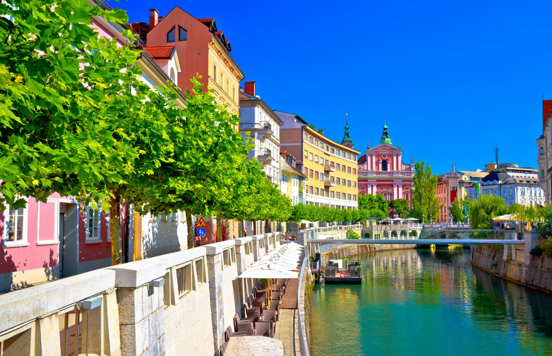 Ljubljana riverfront (Image: xbrchx/Shutterstock)