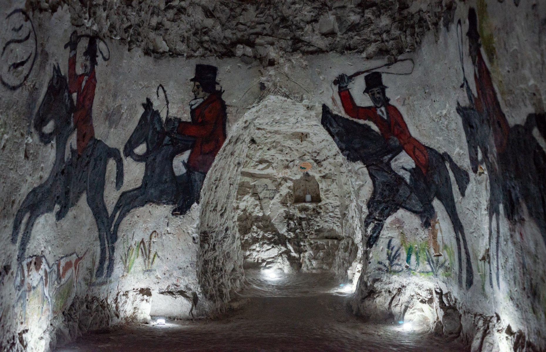 Artwork inside the caves (Image: Diana Jarvis)