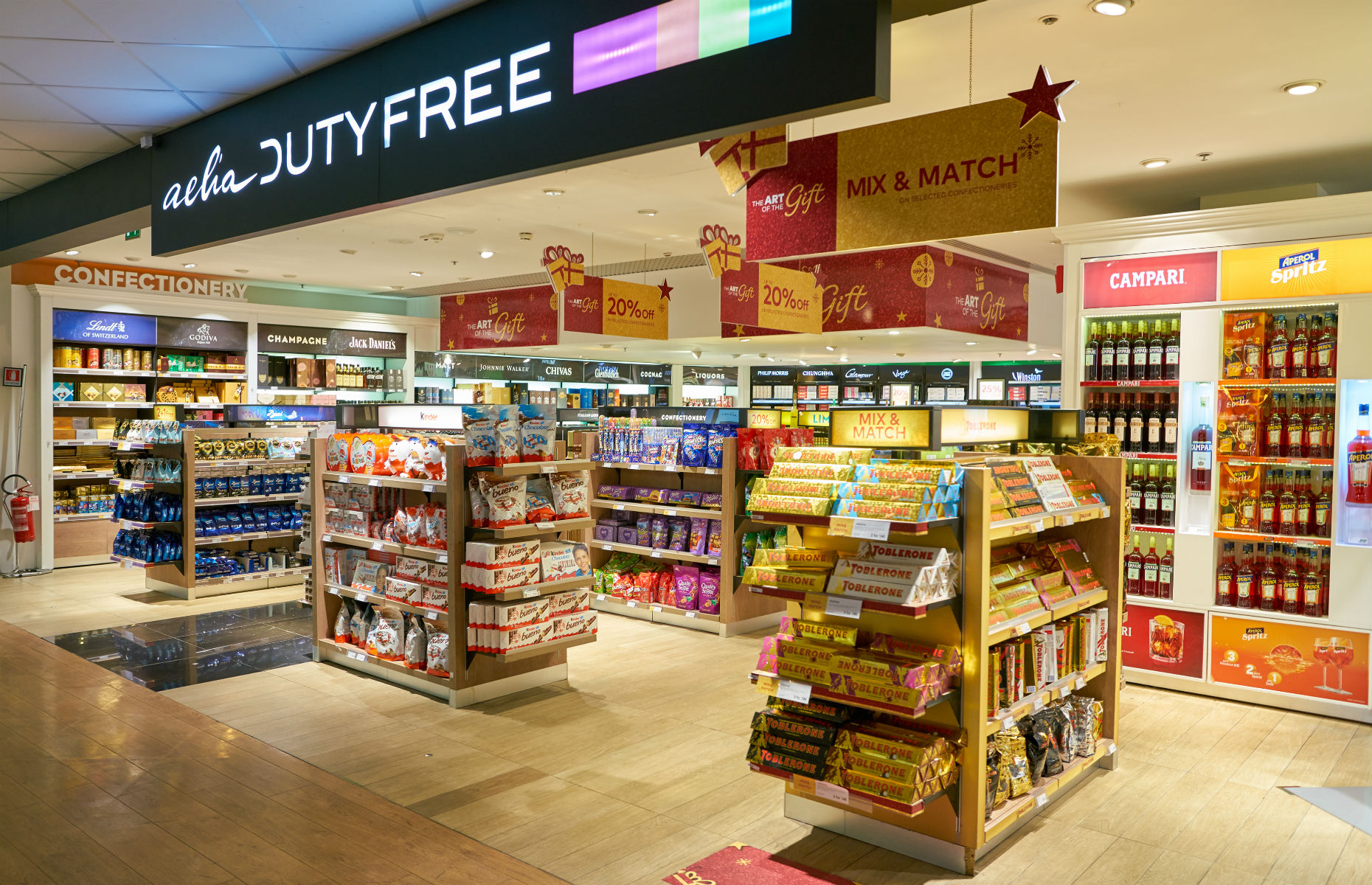 duty free showing chocolate