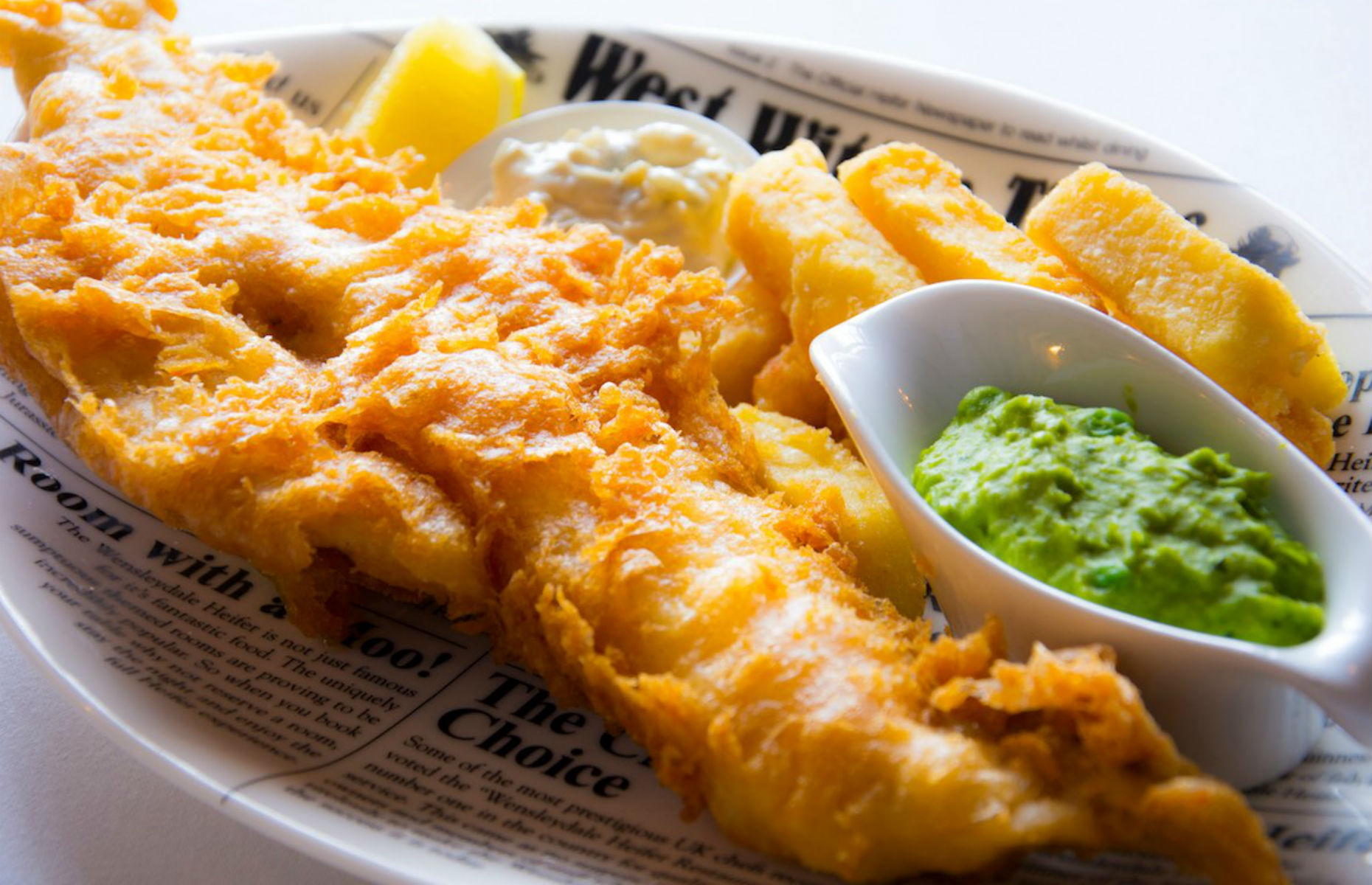 Fish and chips at Wensleydale Heifer (Image: The Wensleydale Heifer/Facebook)