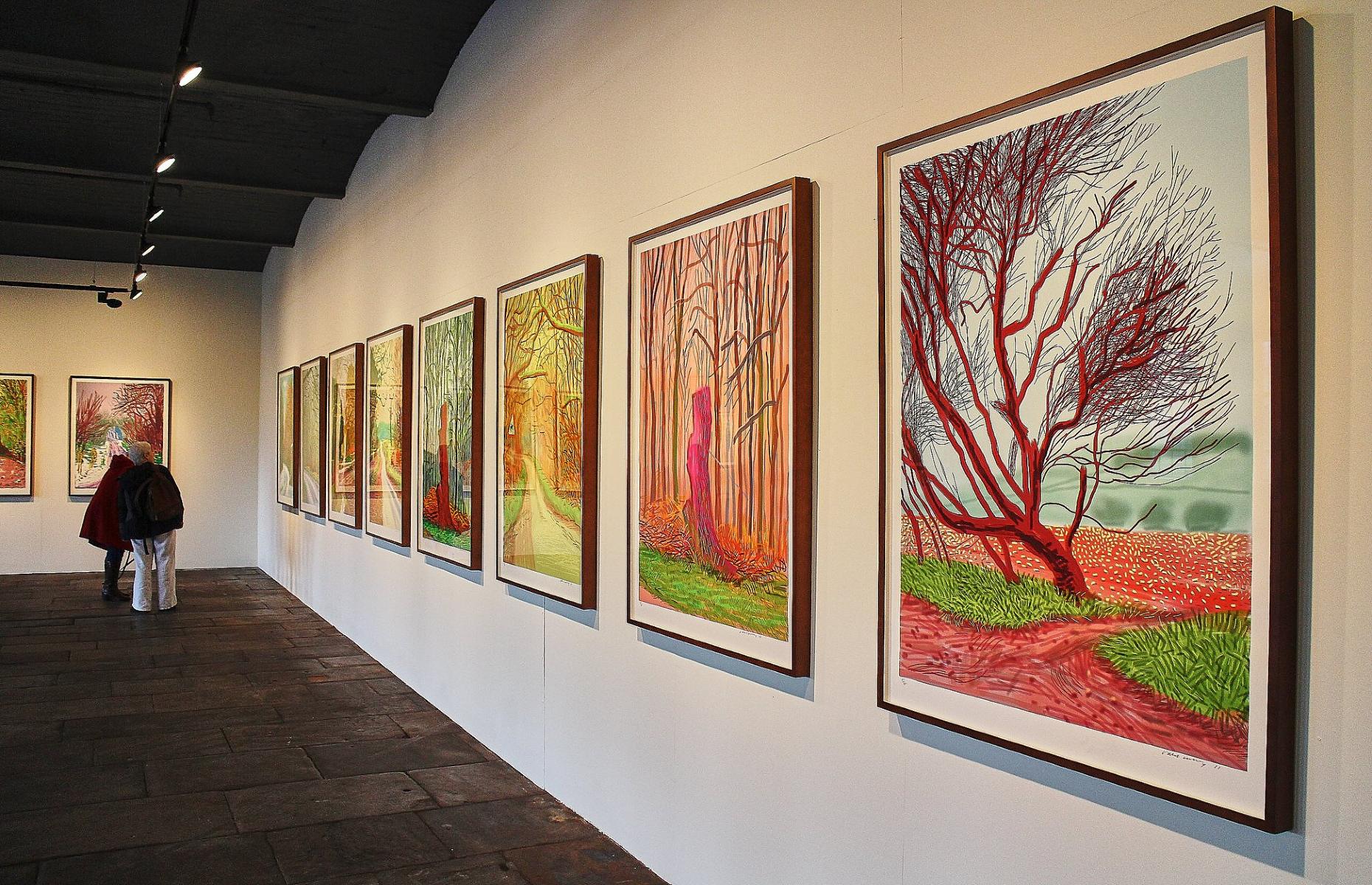 Hockney artwork in Salts Mill (Image: Salts Mill/Facebook)