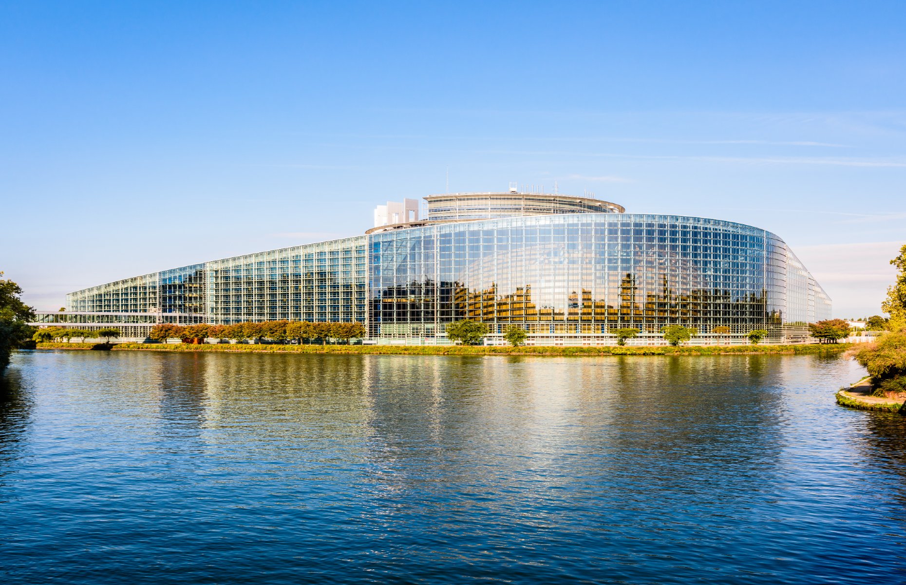 Eu building from the river (Image: olrat/Shutterstock)