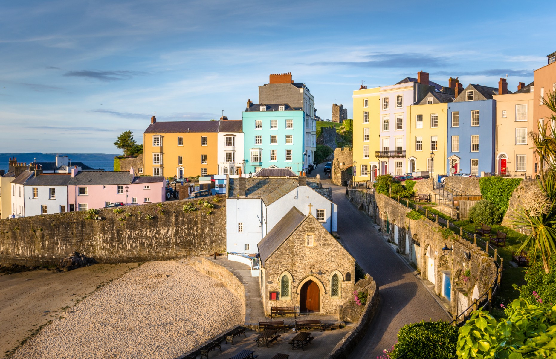 St Julian's Church in Tenby harbour (Image: Albert Pego/Shutterstock)