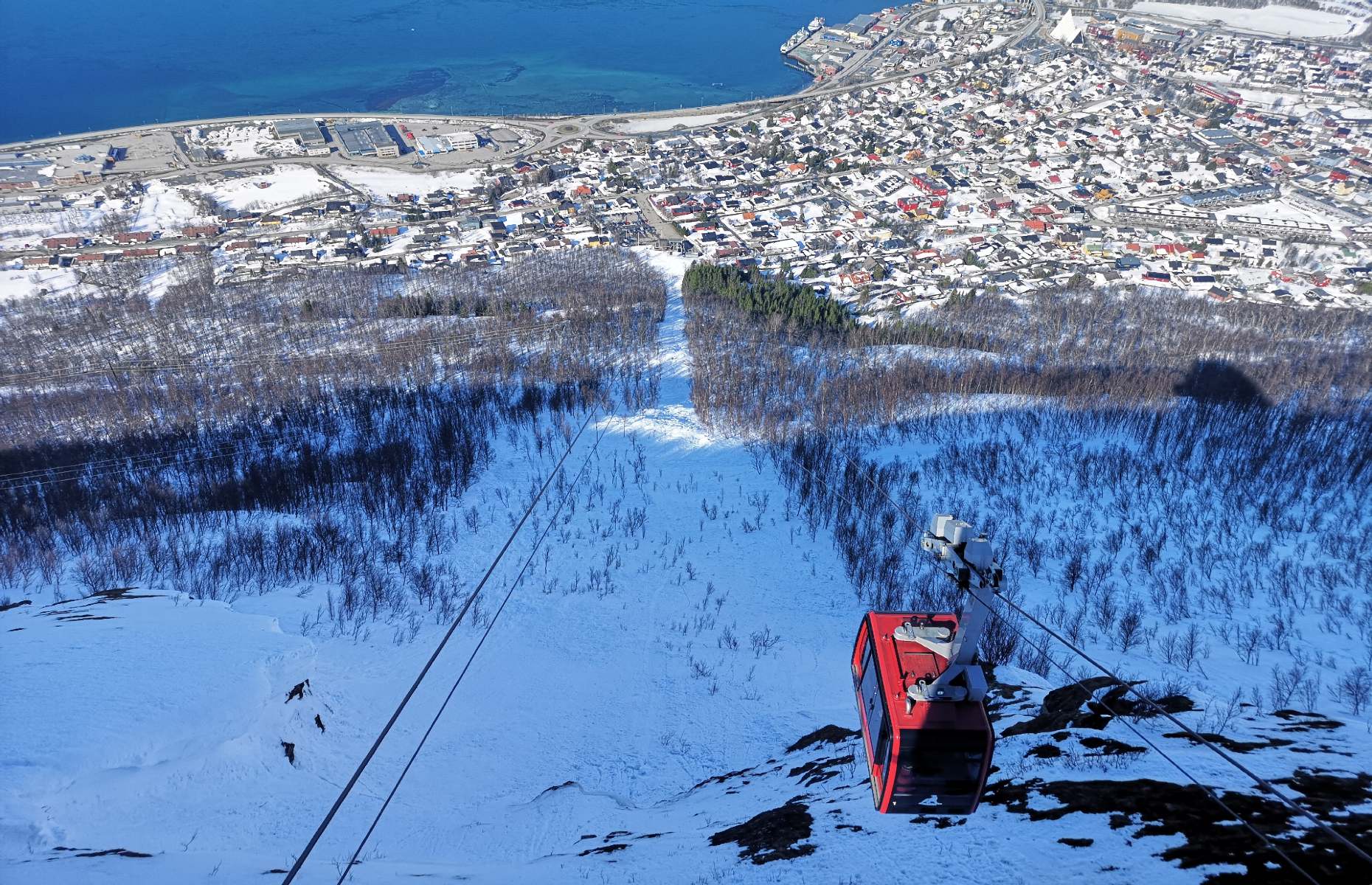 Cable car views from Mount Storsteinen (Image: Atchacapture/Shutterstock)