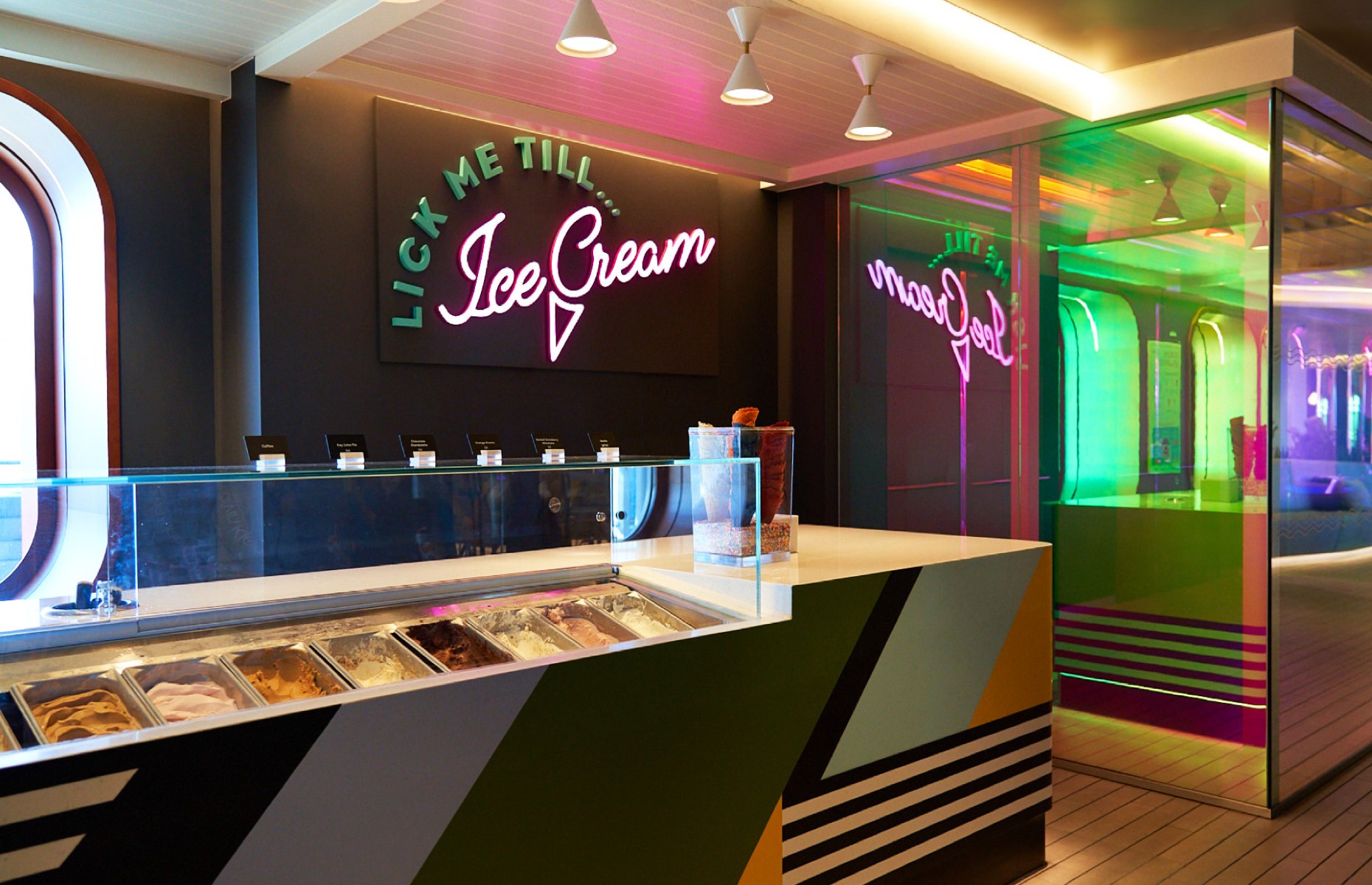 Lick Me Till... Ice Cream parlour (Image: Virgin Voyages)