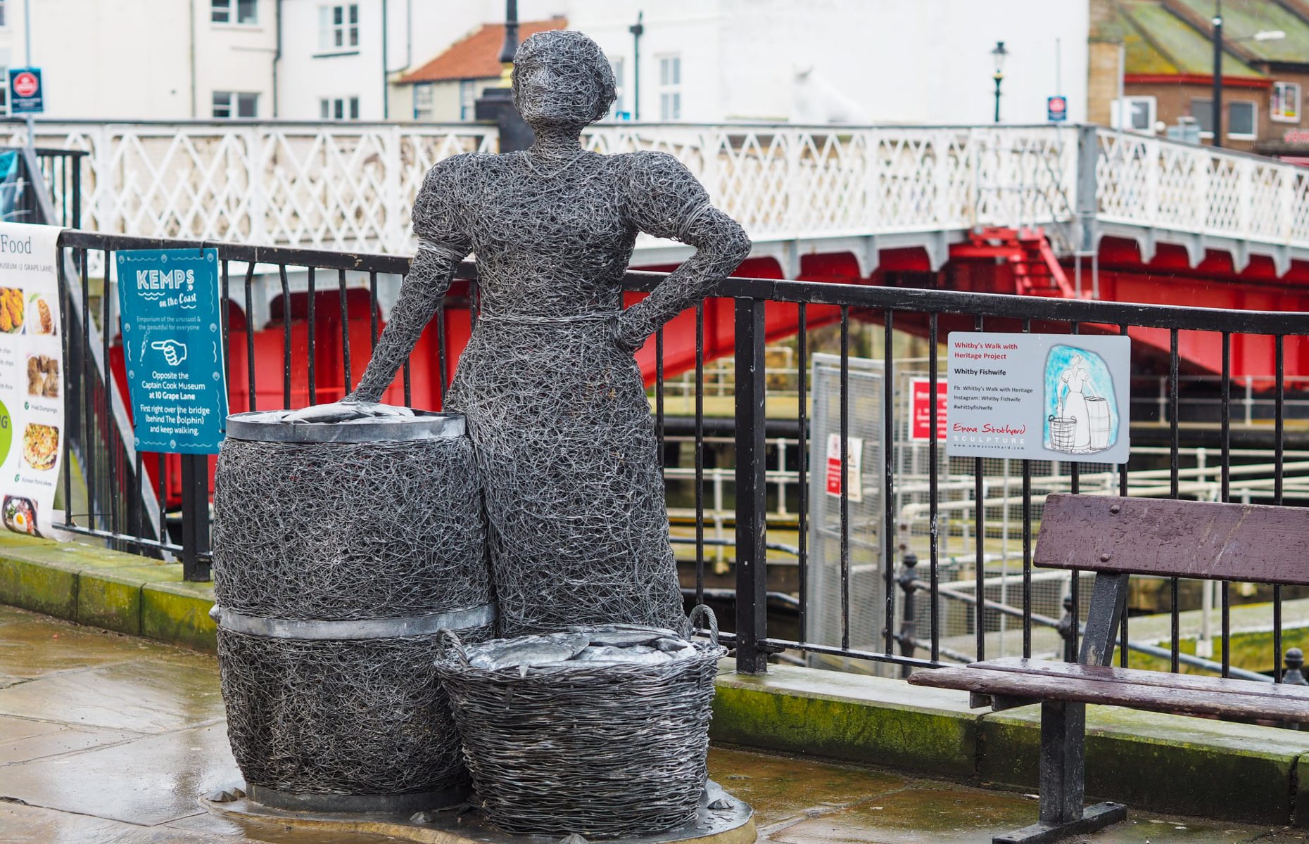 One of the sculptures by Emma Stothard (Image: Discover Yorkshire Coast/Facebook)