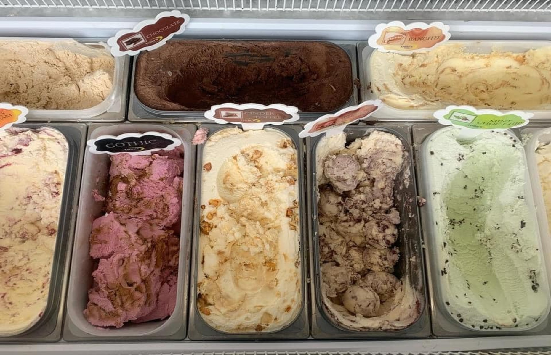 Ice cream flavours at Trillo's of Whitby (Image: The Dracula Experience/Facebook)