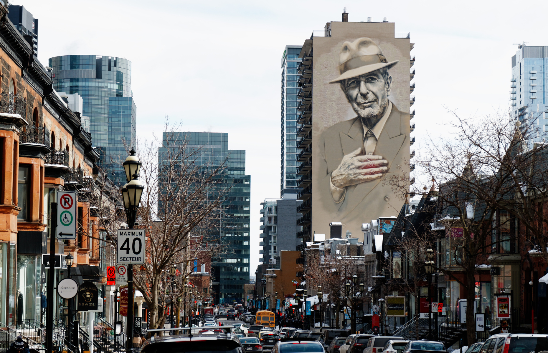 Leonard Cohen mural