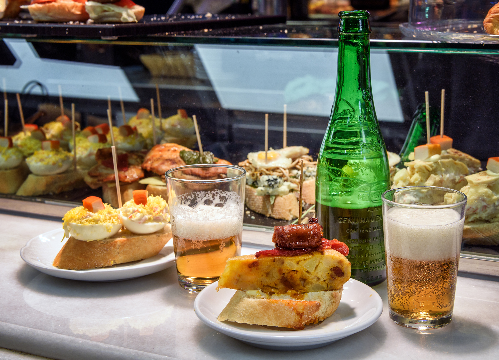 Pintxos and beers