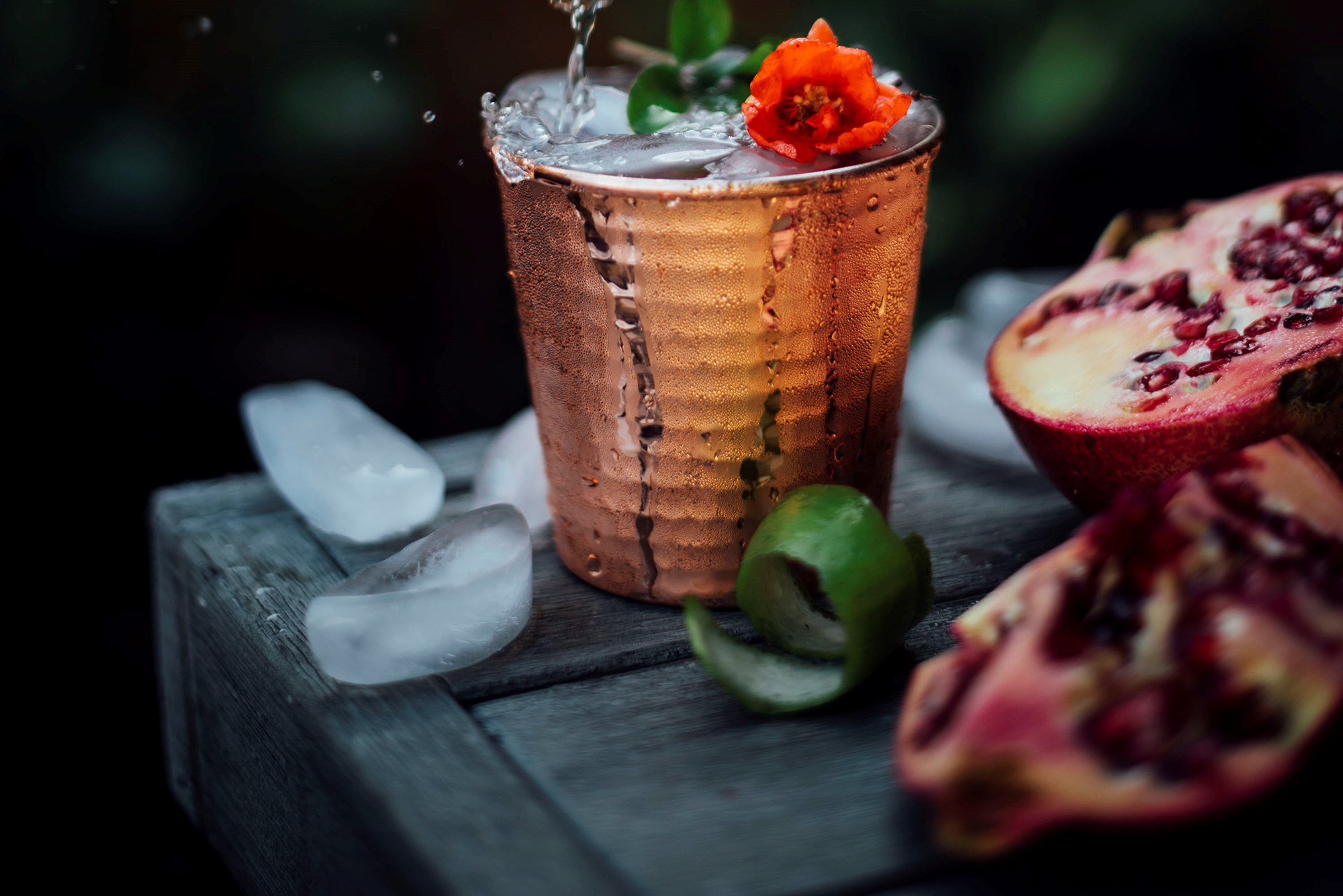 pomegranate moscow mule