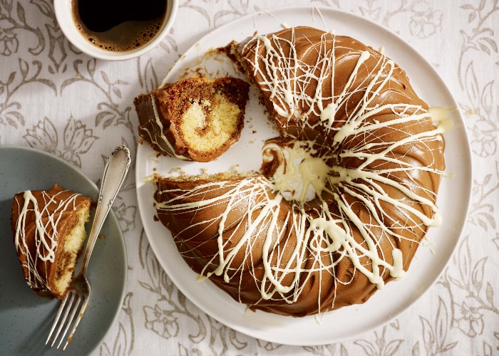 Mary Berry's marbled coffee ring cake (Image: Mary Berry's Complete Cookbook/DK)