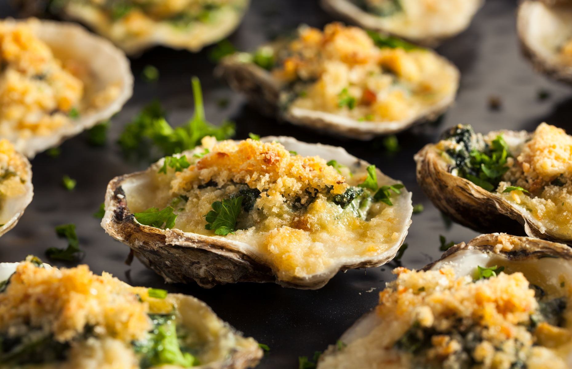 Oysters rockefeller