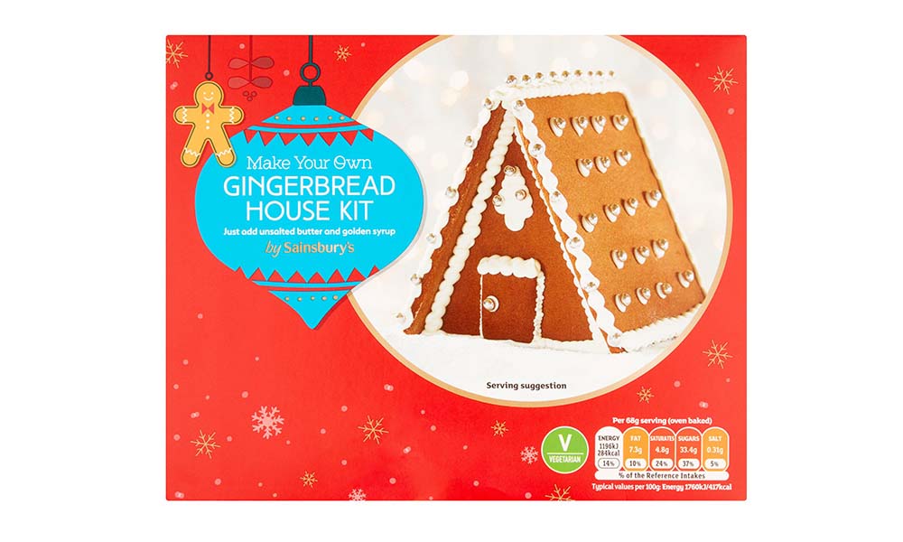 Sainsbury's gingerbread house kit 2021