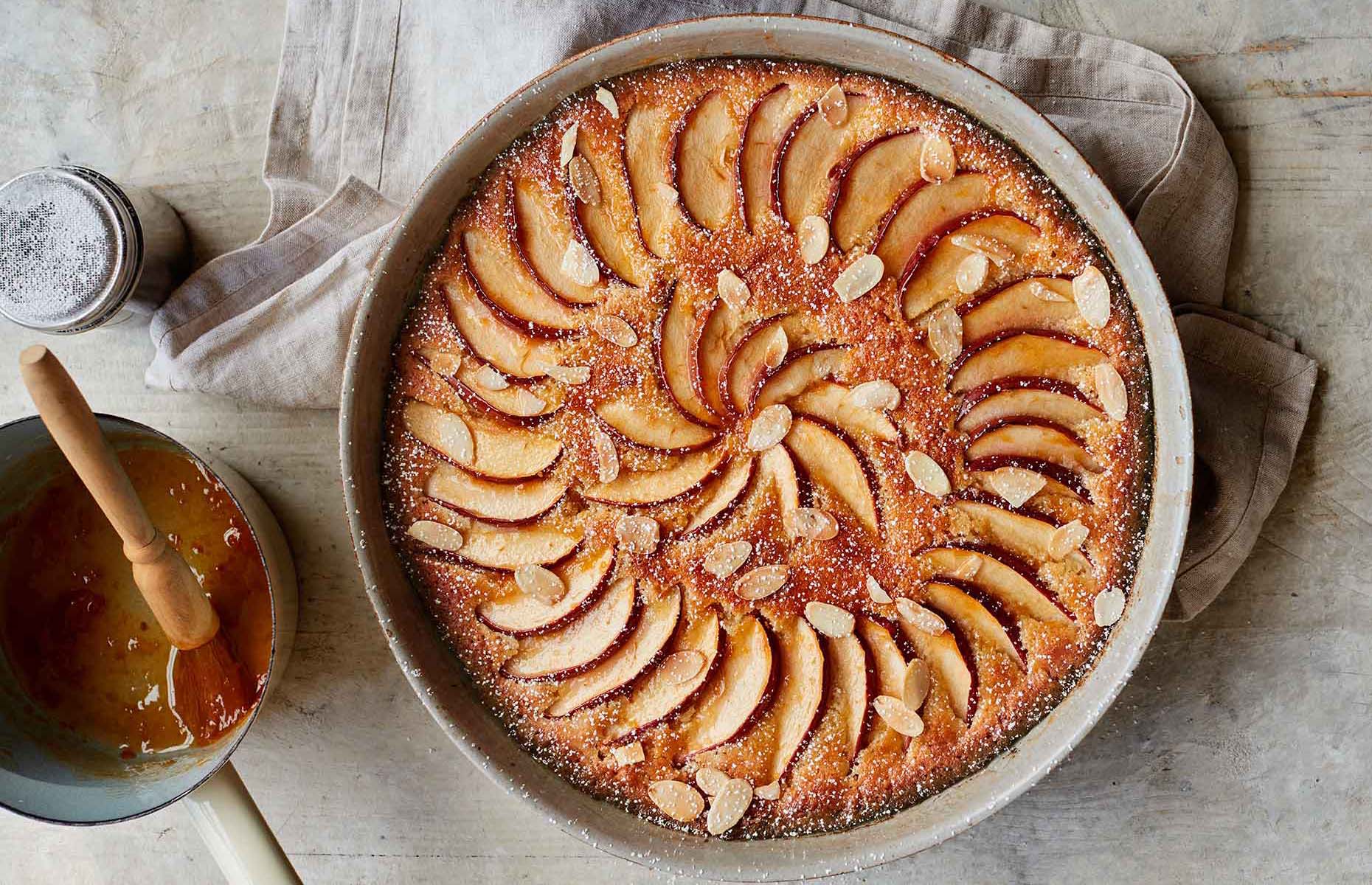 Brioche frangipane apple pudding (Image: Simple Comforts/BBC Books)