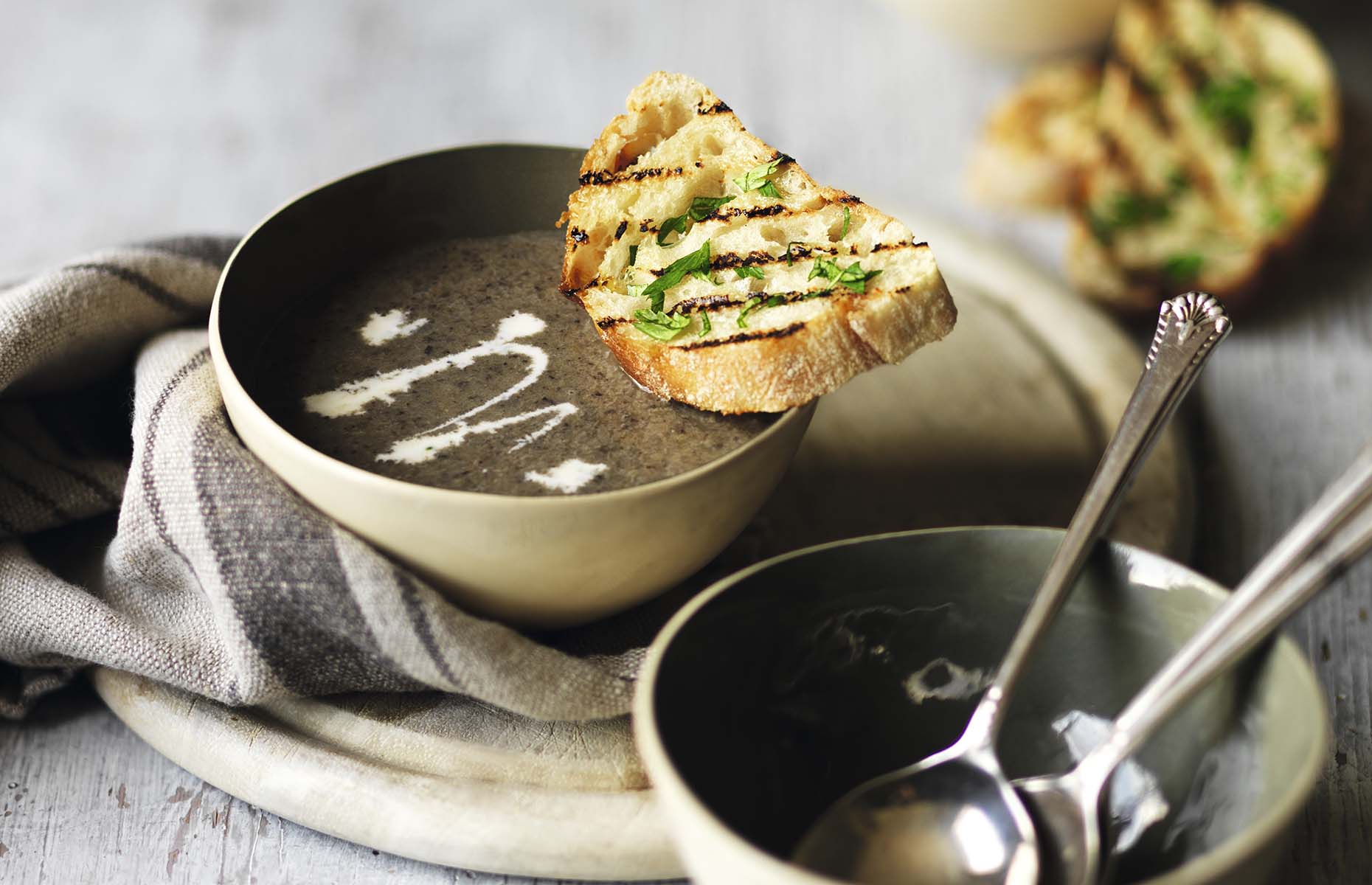 Creamy mushroom soup (Image: Waitrose & Partners/loveFOOD)