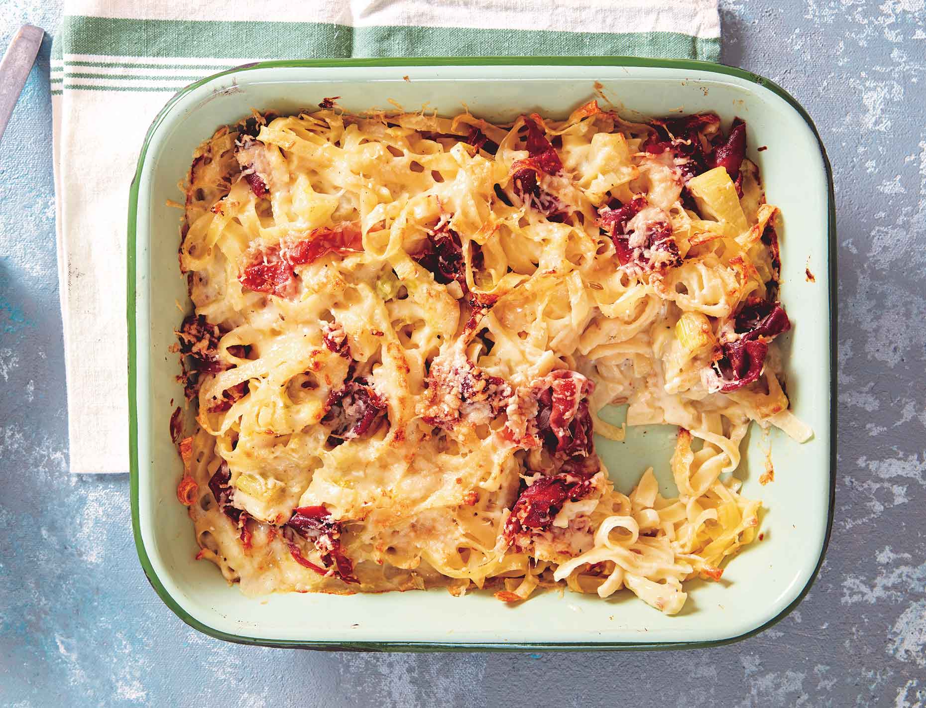 Parma Ham and fennel pasta bake (Image courtesy of Consorzio del Prosciutto di Parma)