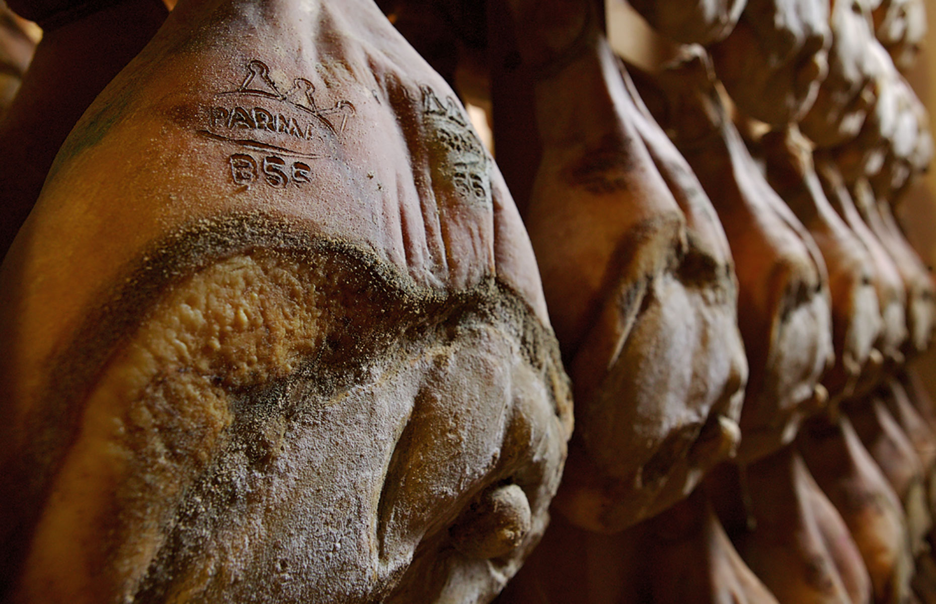 Branded Parma Ham (Image courtesy of Consorzio del Prosciutto di Parma)
