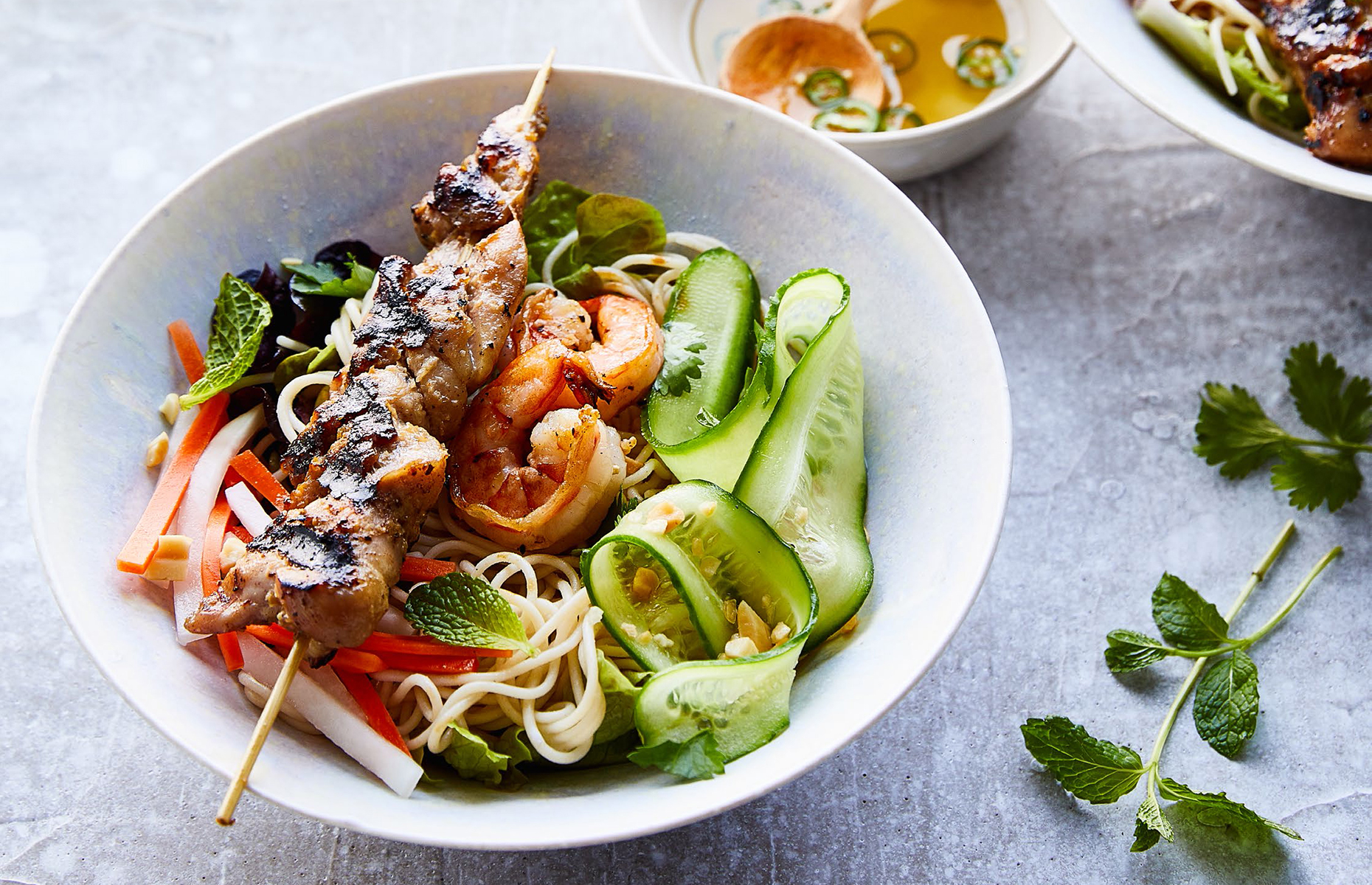 Rice noodle salad bowl (Image: Vietnamese Food Any Day/Ten Speed Press)