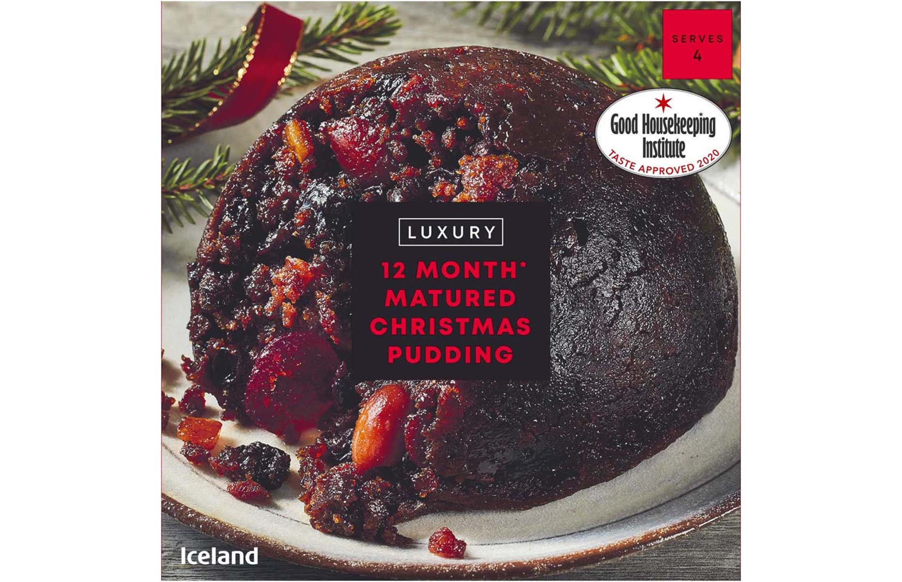 Iceland Luxury Christmas pudding 2021