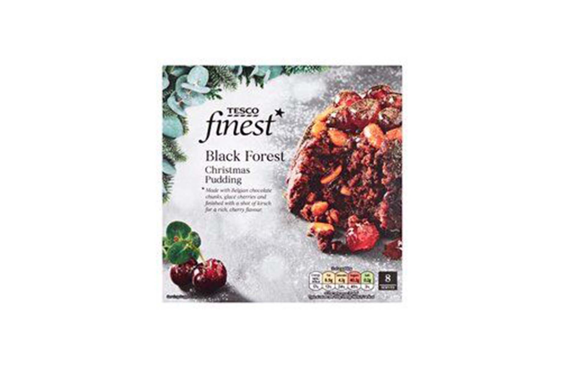 Tesco Finest Black Forest Christmas pudding 2021