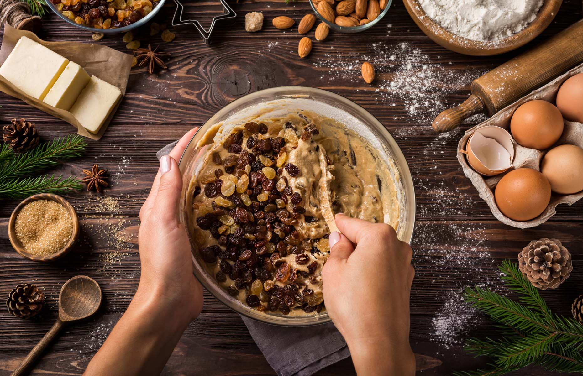 Making Christmas pudding on Stir-up Sunday (Image: Anna Shepulova/Shutterstock)