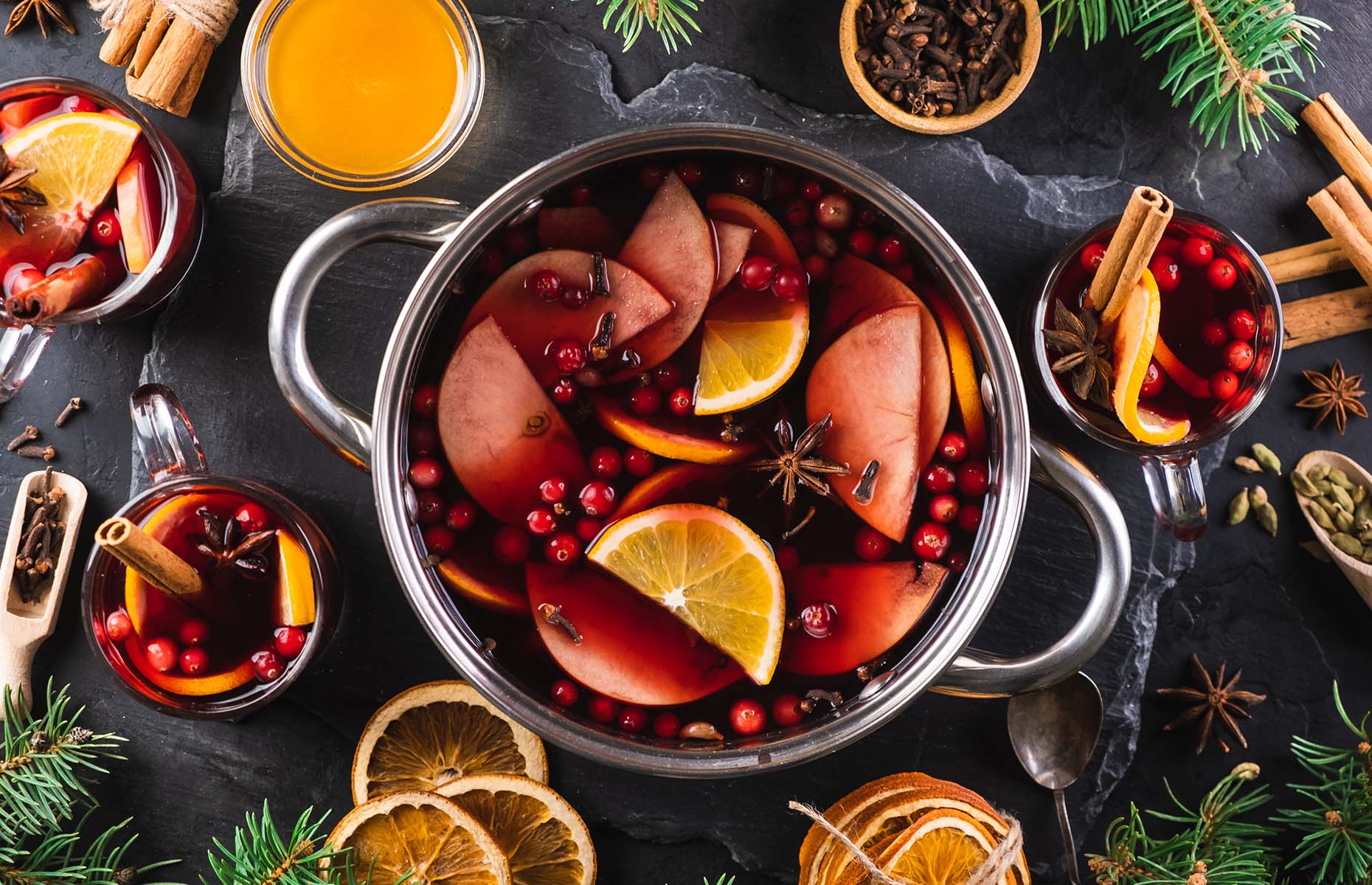 Making mulled wine at home in a pot (Image: GoncharukMaks/Shutterstock)
