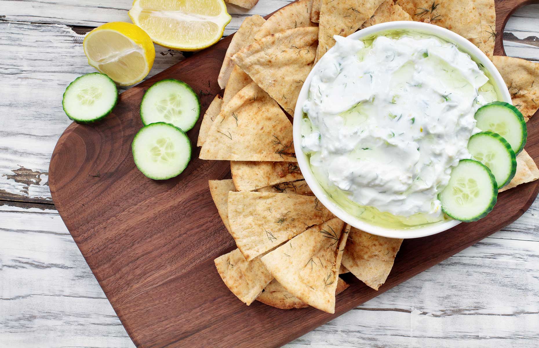 Bowl of tzatziki (Image: Stephanie Frey/Shutterstock)