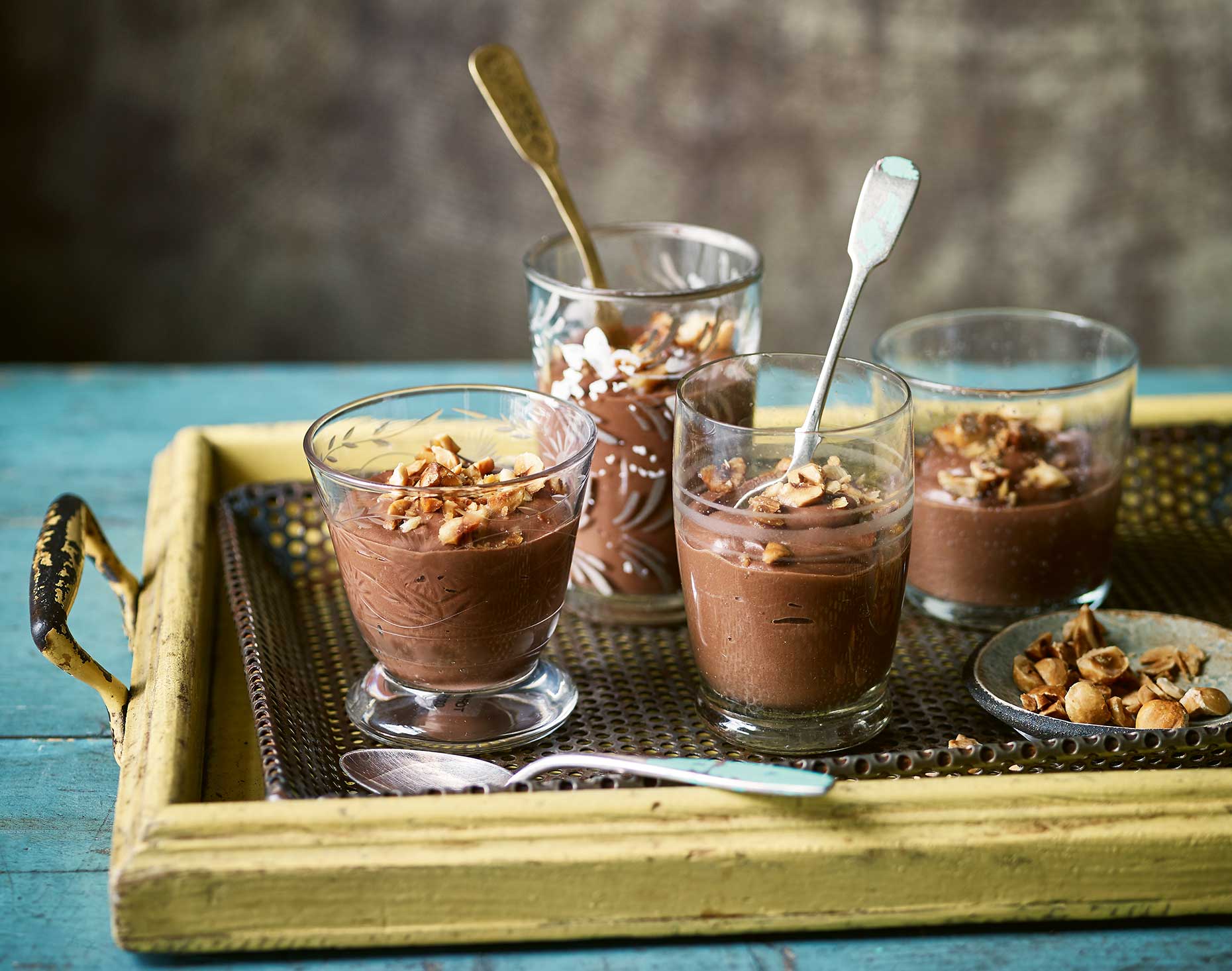 Chocolate yogurt pots (Nassima Rothacker/Octopus)