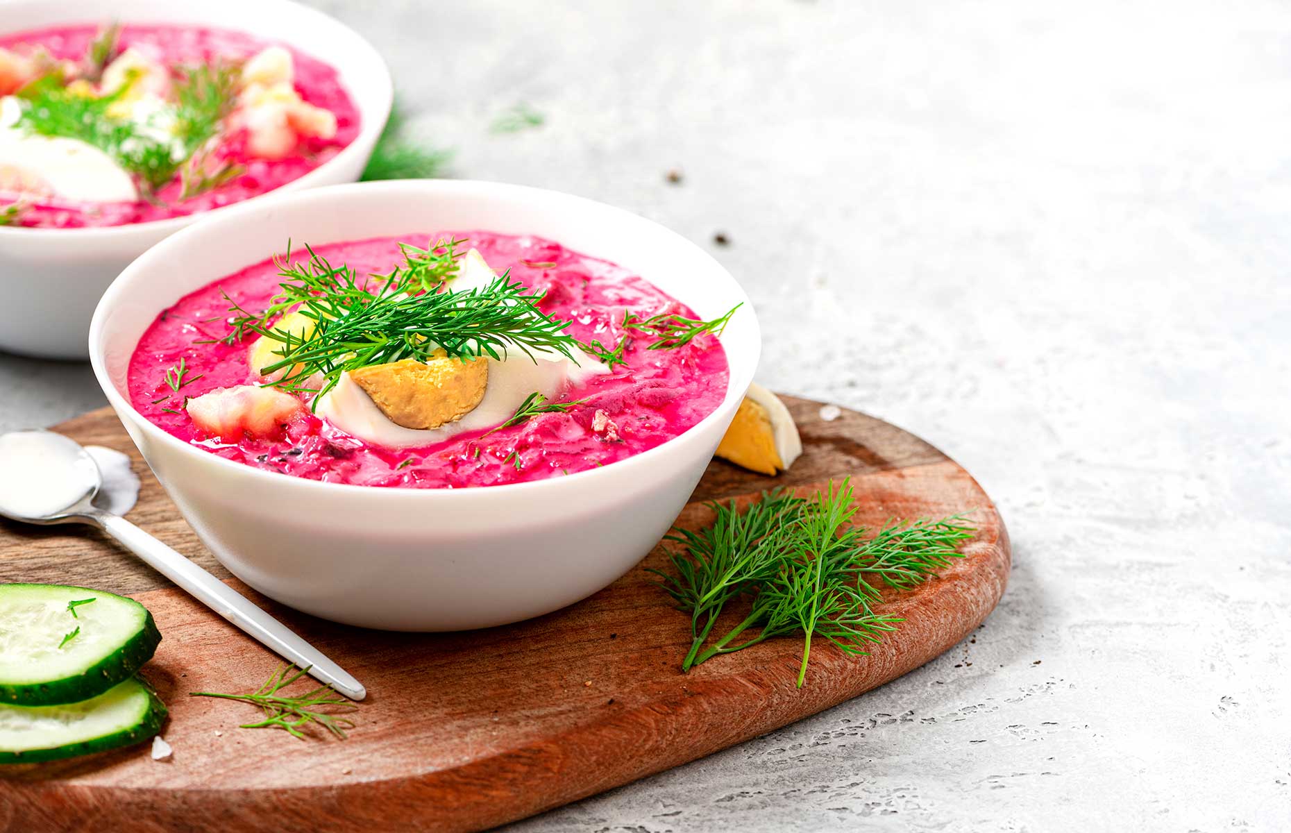 Chilled beetroot soup (Image: Svetlana Monyakova/Shutterstock)