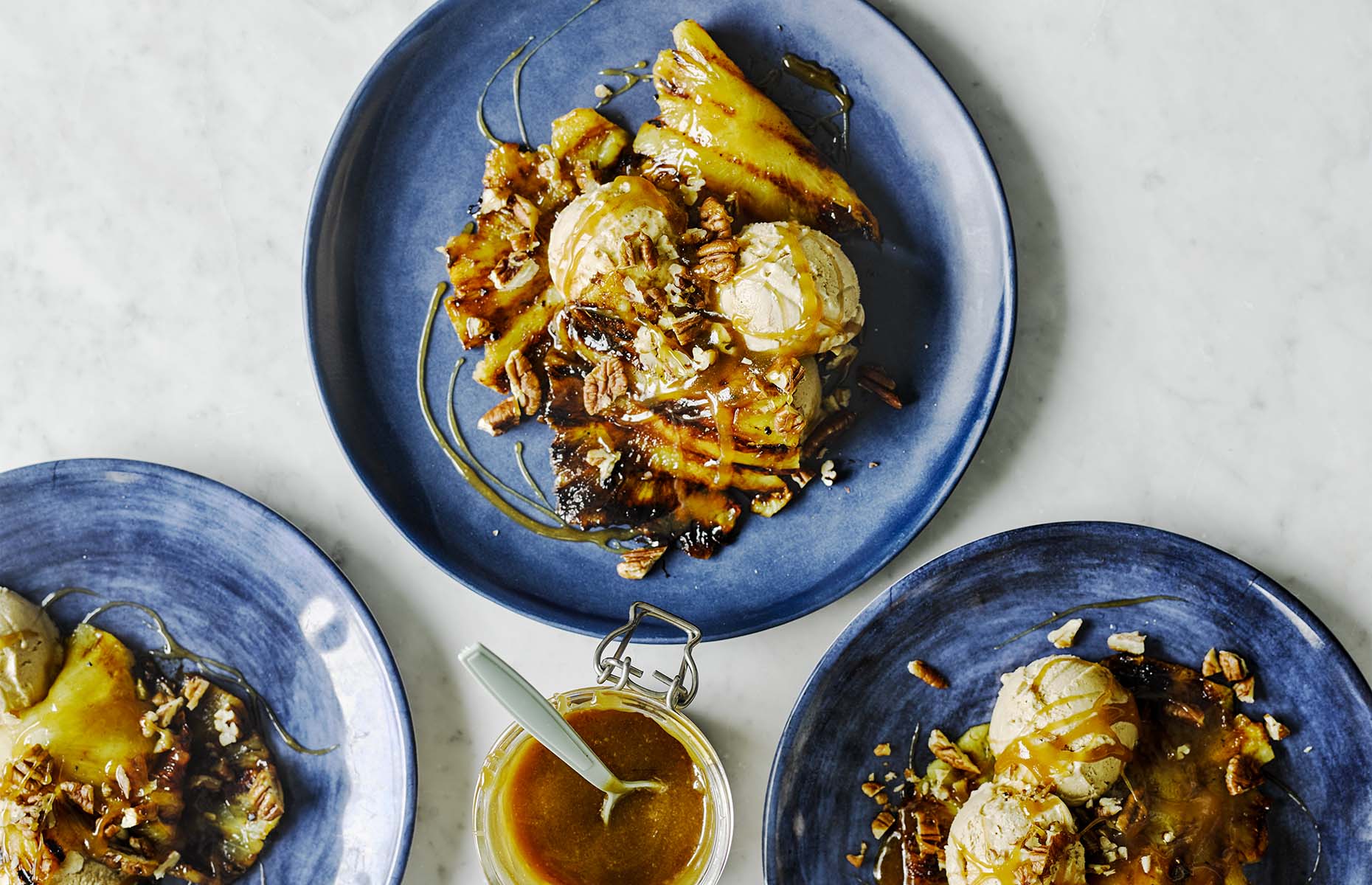 Grilled pineapple with salted caramel (Image: Rachel Ama's Vegan Eats/Ebury Press)