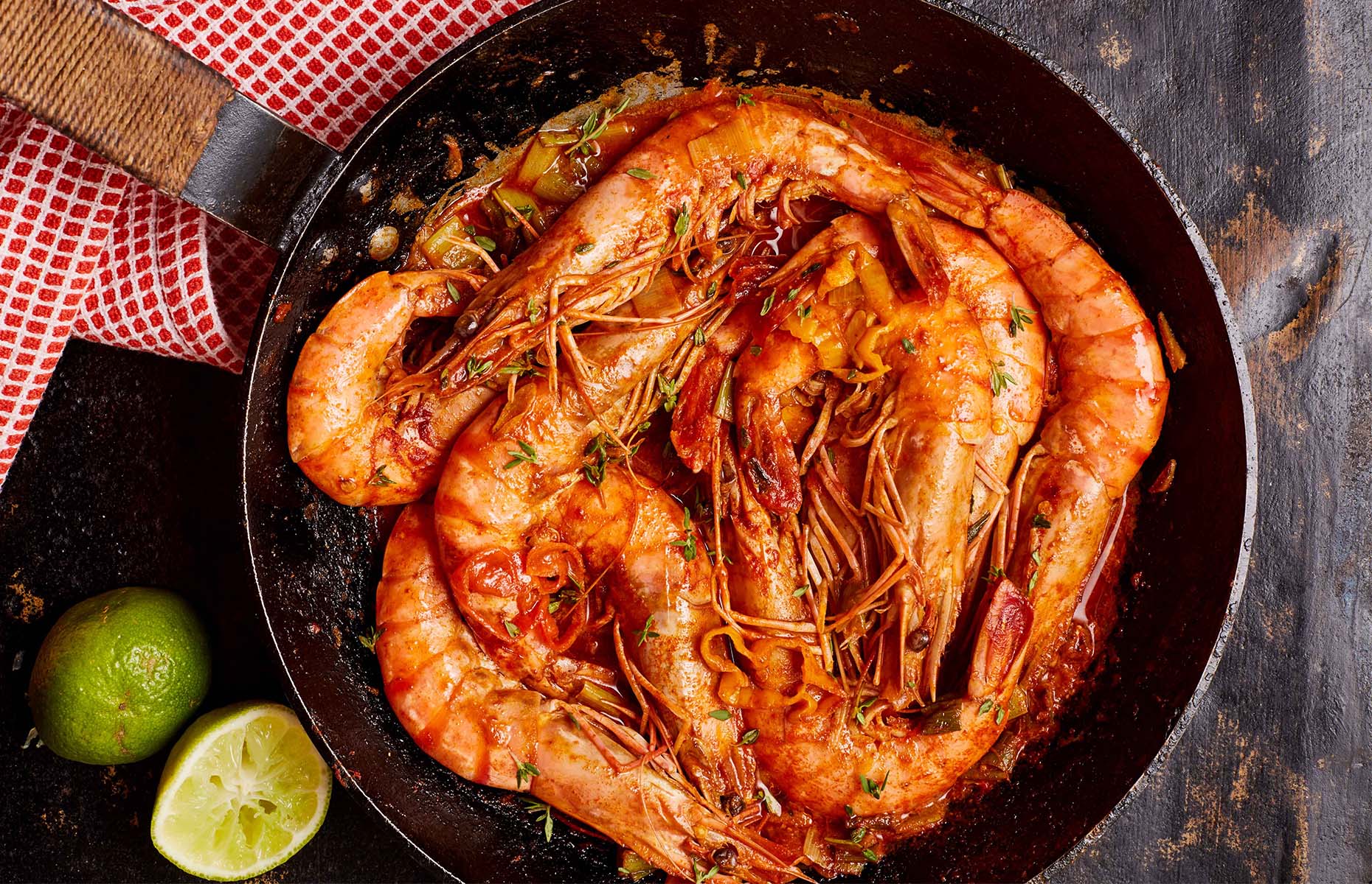 Jamaican pepper shrimp (Image: Big Zuu's Big Eats/Ebury Press)