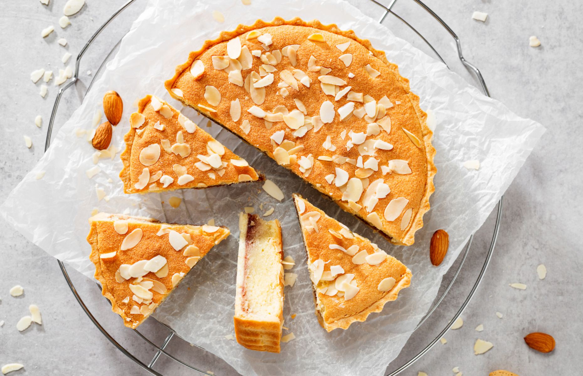 Freshly baked Bakewell tart (Image: Nelea33/Shutterstock)