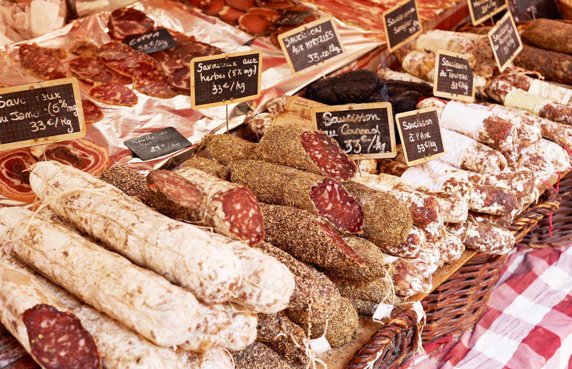 Can you take cured meat in hand luggage?