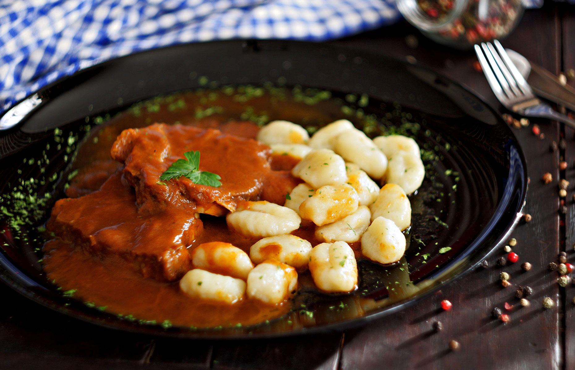 Tradtional Croatian dish of pašticada (Image: Melei5/Alamy Stock Photo)