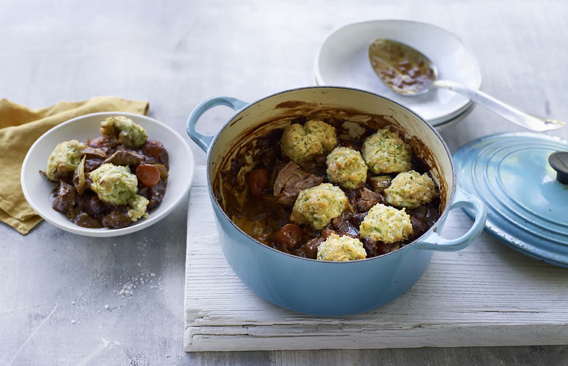 Beef stew with dumplings (Image: Waitrose & Partners/loveFOOD)