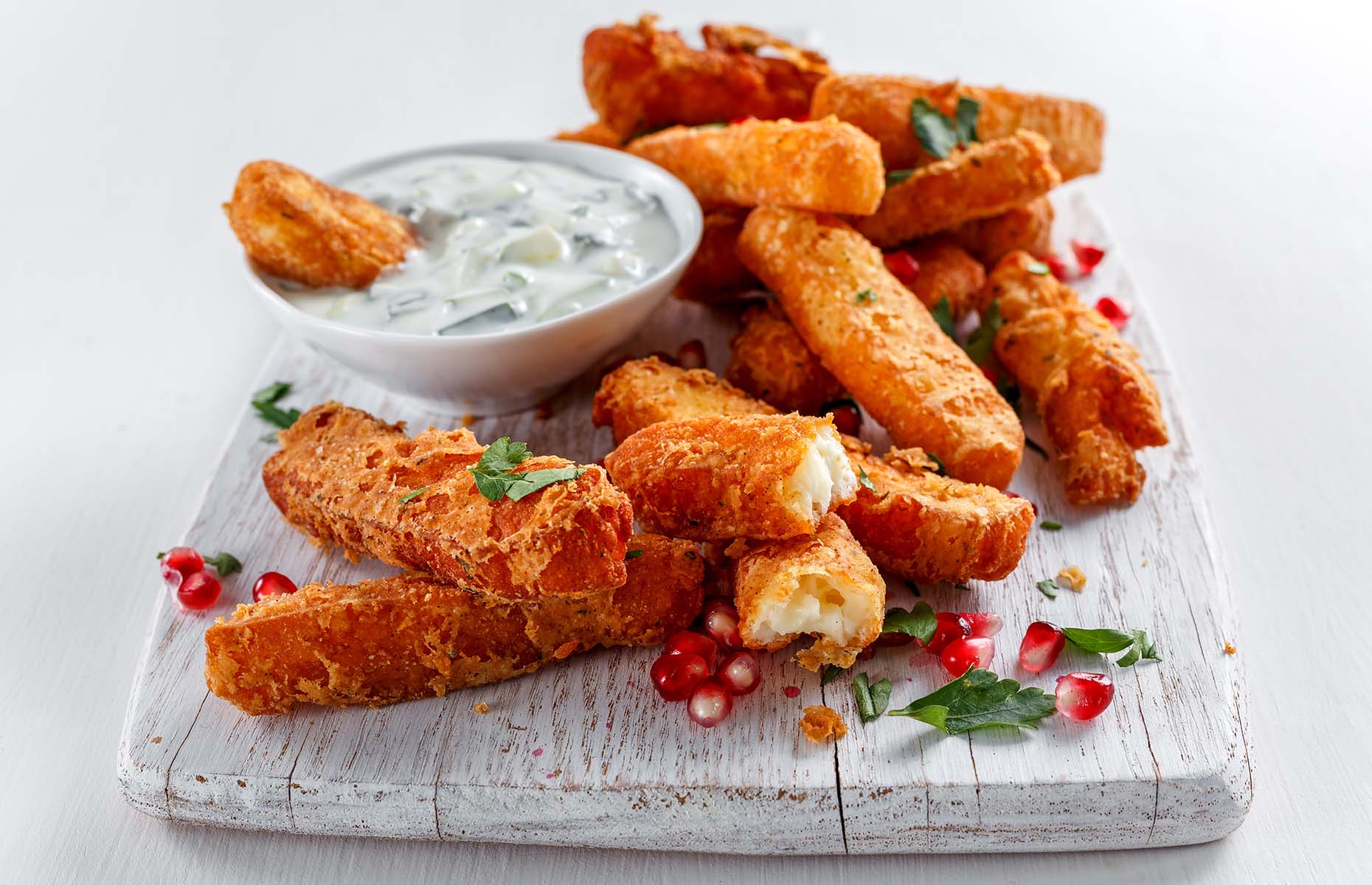 Halloumi fries with a dip (Image: DronG/Shutterstock)