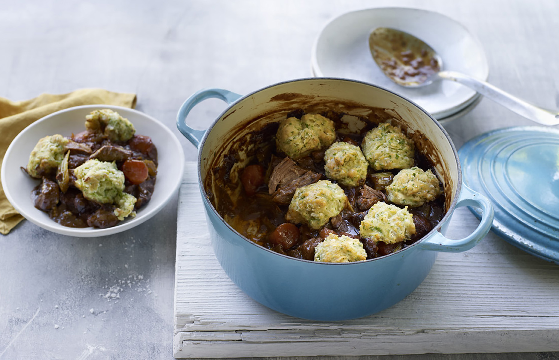 Beef stew with dumplings (Image: Waitrose & Partners/loveFOOD)