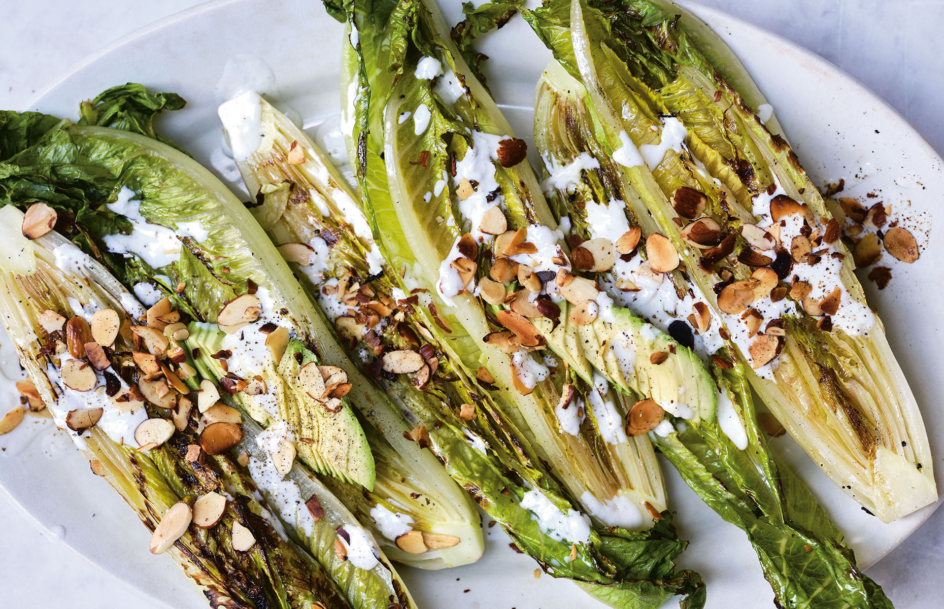 Grilled lettuce (Image: Super Natural Simple/Hardie Grant)