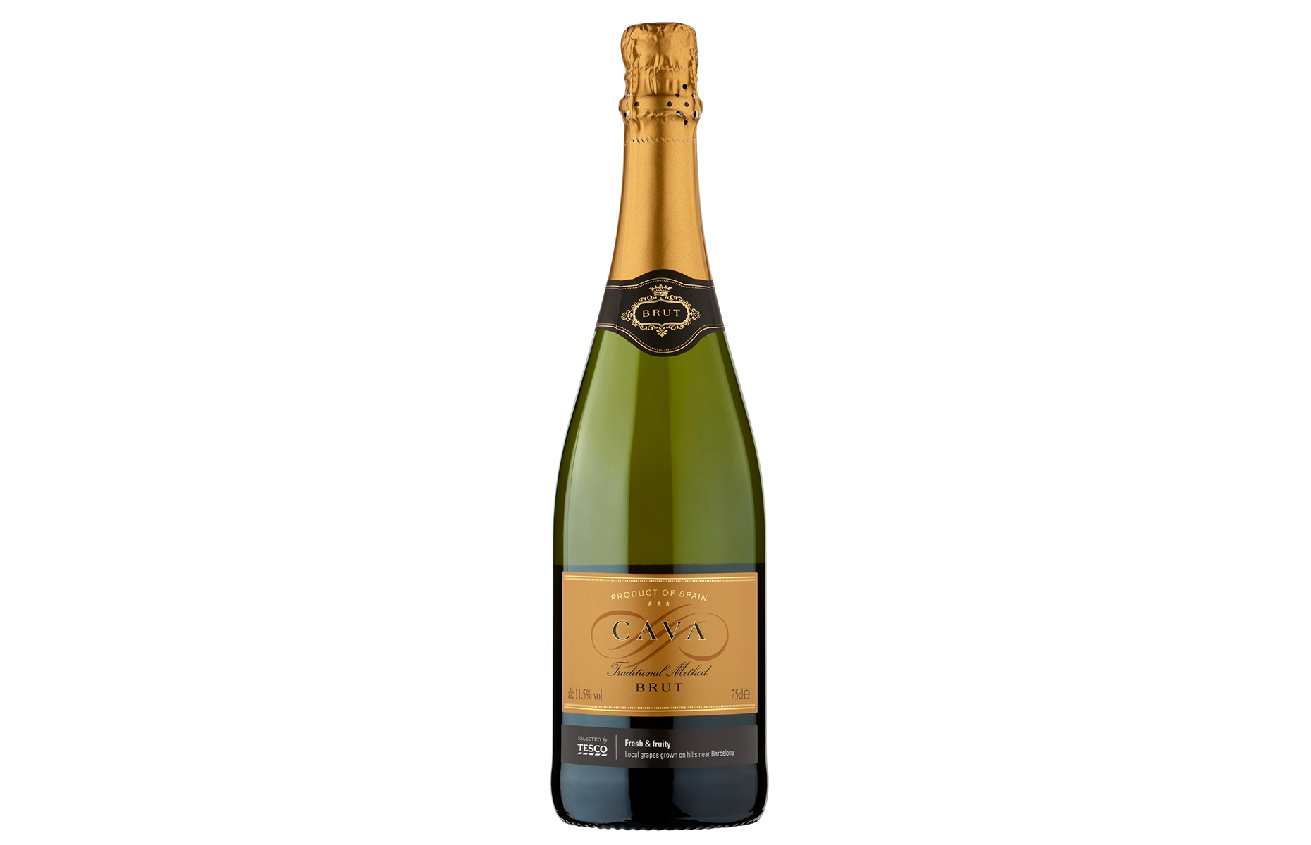 Tesco Cava Brut Non Vintage (Image: Courtesy of Tesco)