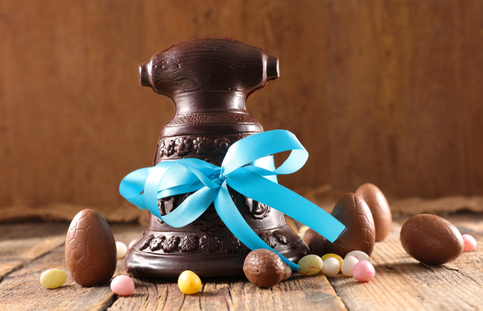 Easter bells in chocolate (Image: margouillat photo/Shutterstock)