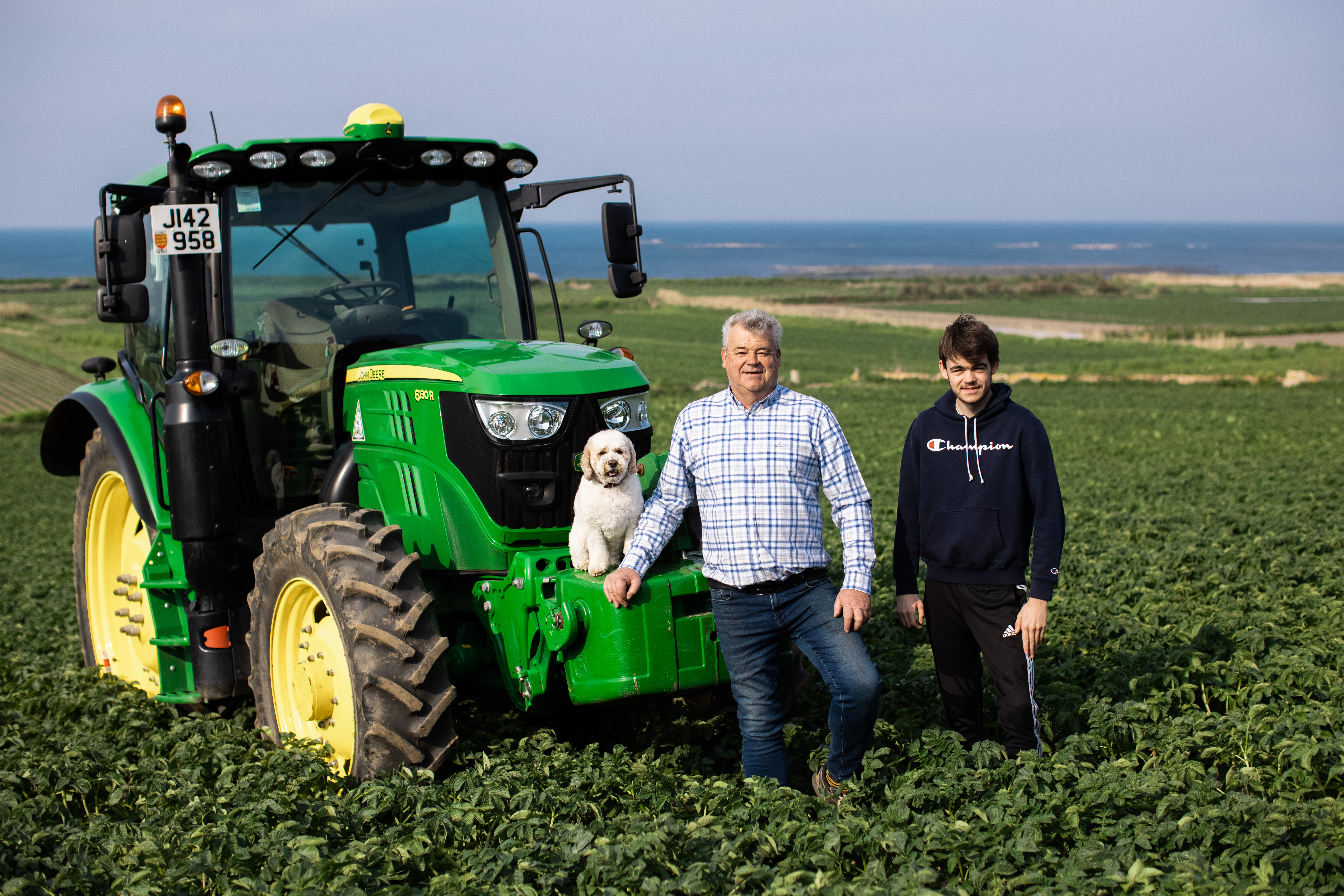 Jersey Royal potato farmer Steve Labey on his farm [image: Andy Le Gresley/jerseyroyals.co.uk]