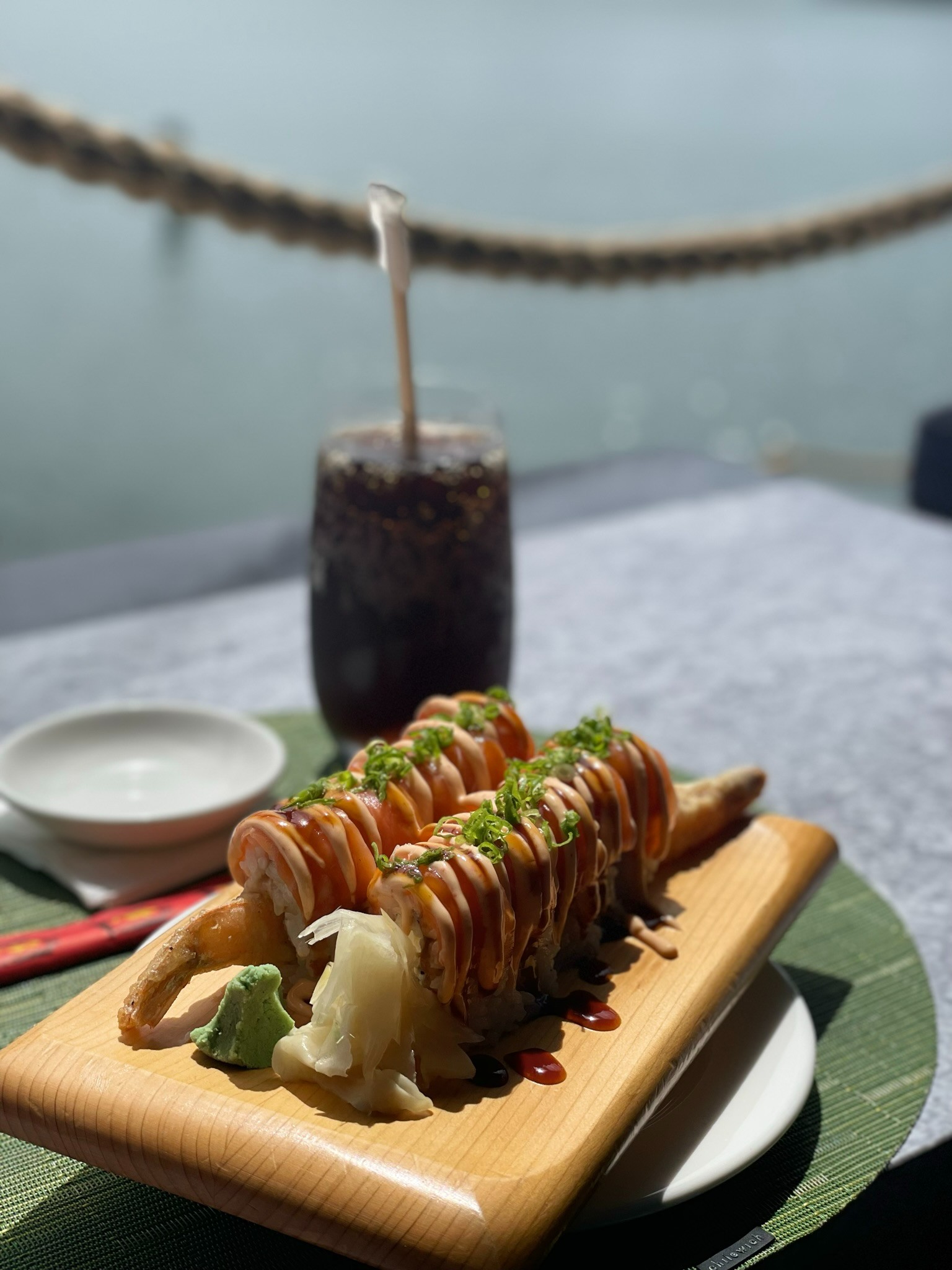 Chef Ricardo's sushi rolls. (Image: Harbor Club, St Lucia)