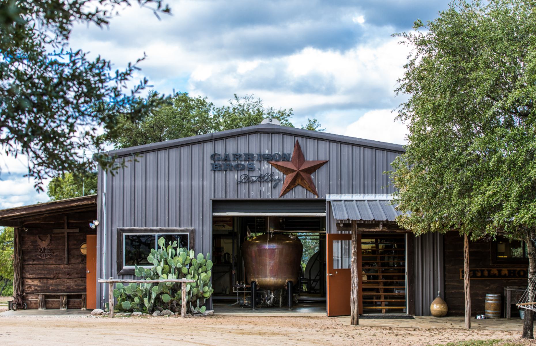 Outside at the Garrison Brothers Distillery (image:  Garrison Brothers Distillery/loveFOOD)