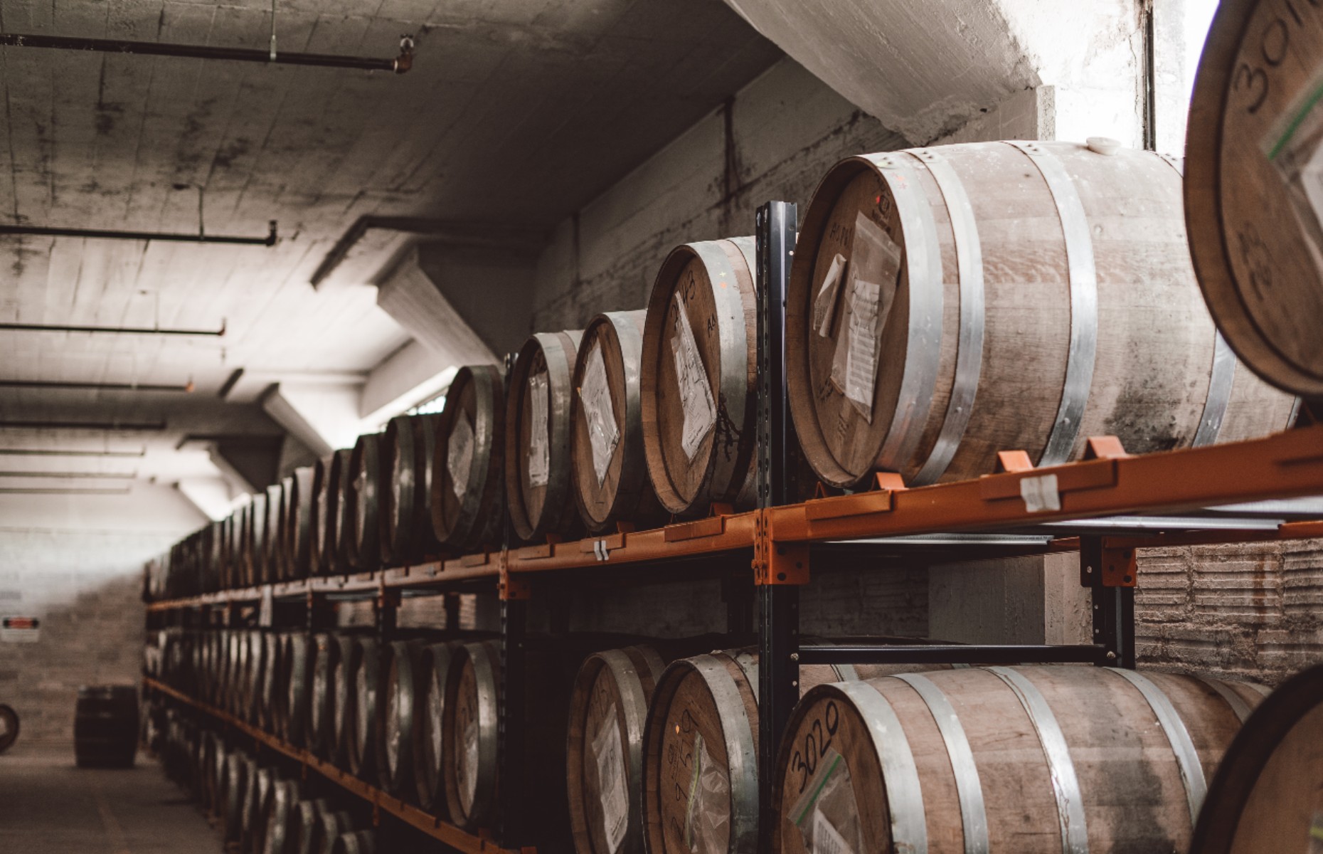 Stacked whiskey barrels ageing (Image: Balcones Distillery/loveFOOD)