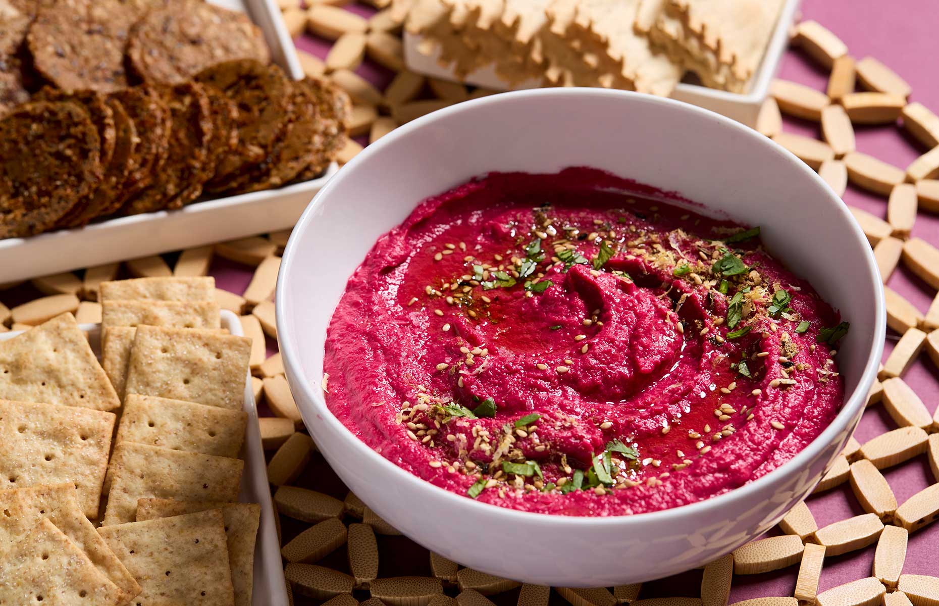 Beetroot hummus (Image: Courtesy of KitchenAid)