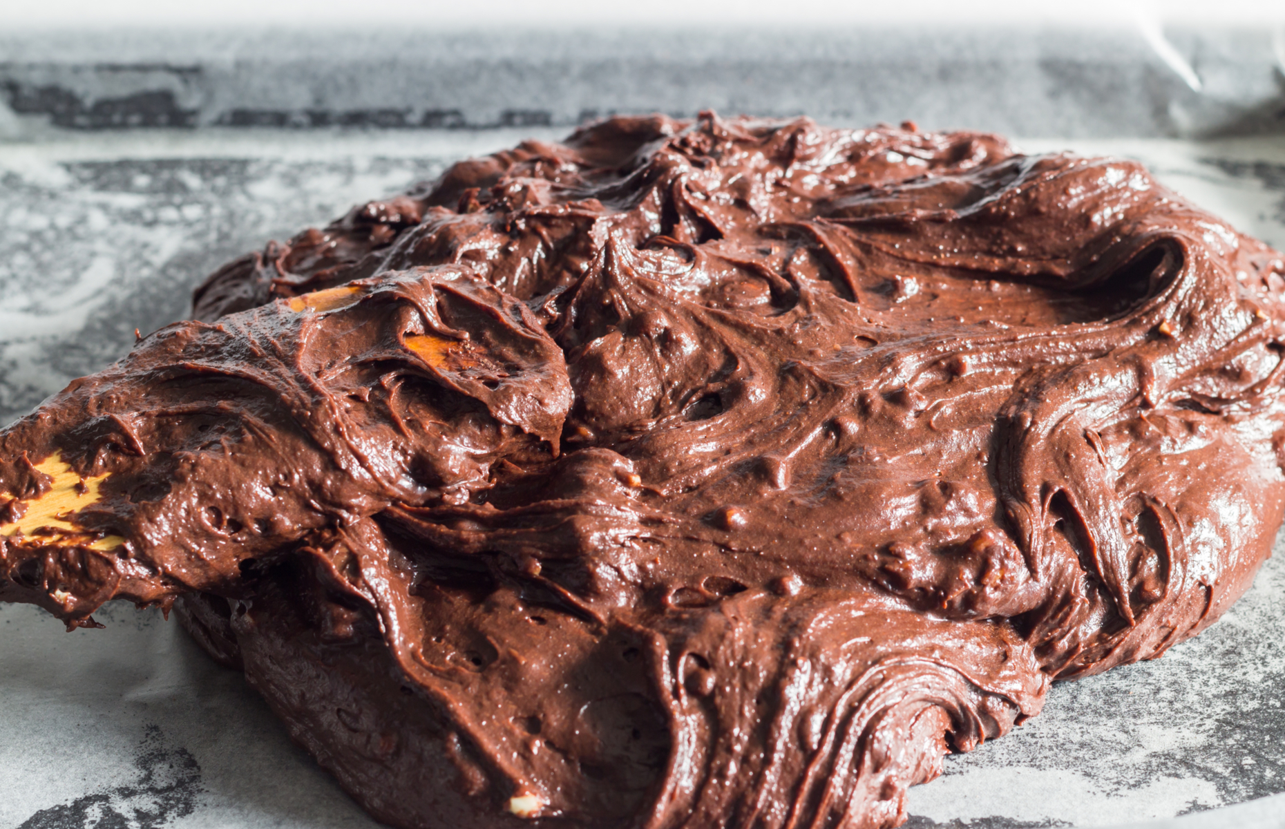Brownie batter in a tin (Image: Madele/Shutterstock)