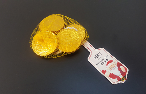 M&S chocolate coins