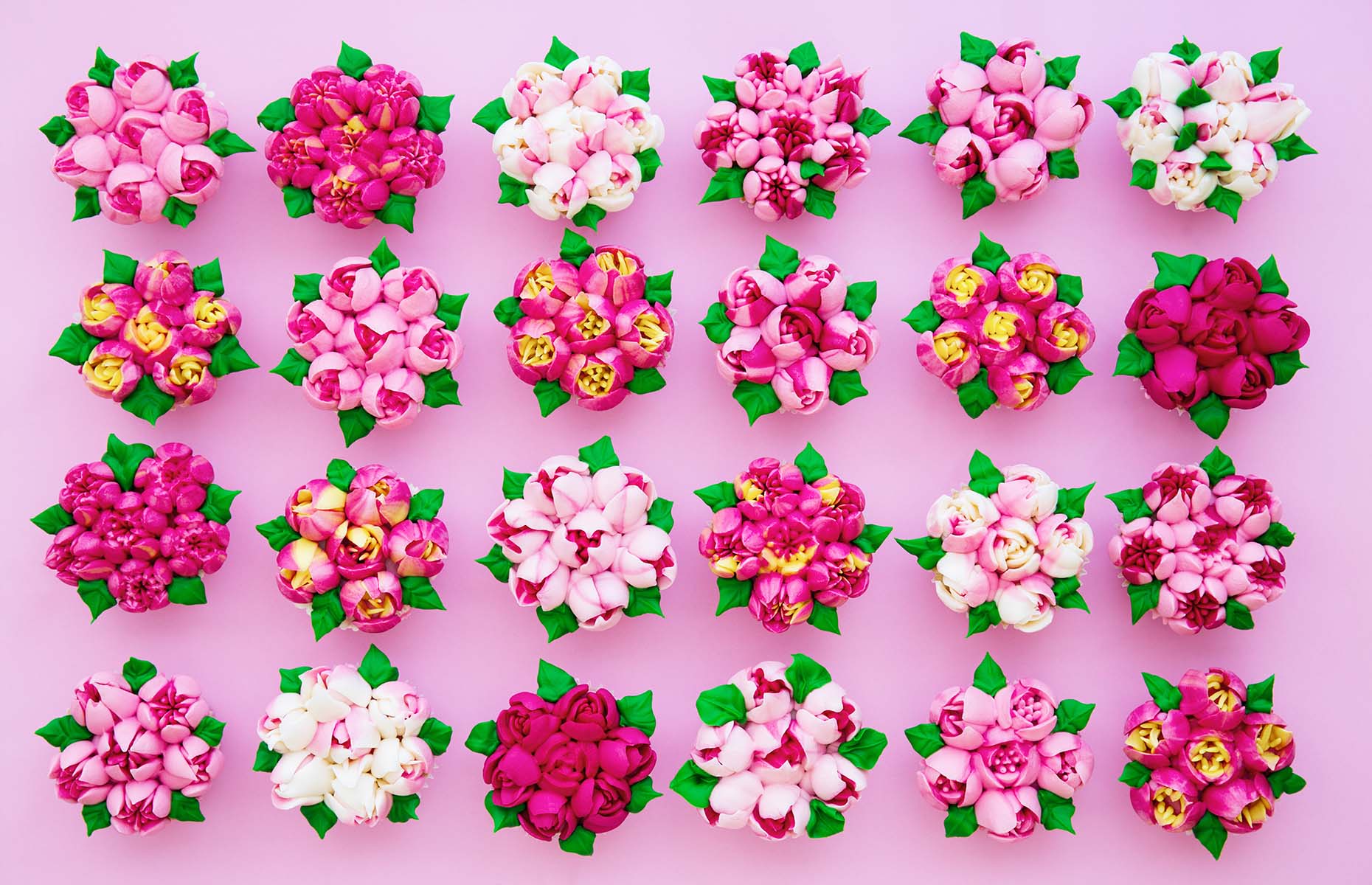 Piped flower cupcakes (Image: Ruth Black/Shutterstock)