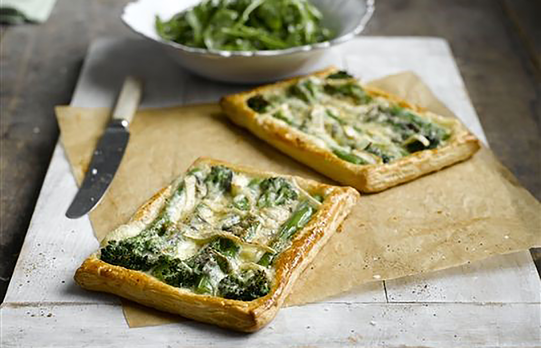 Blue cheese and broccoli tartlets (Image: Tenderstem/loveFOOD)
