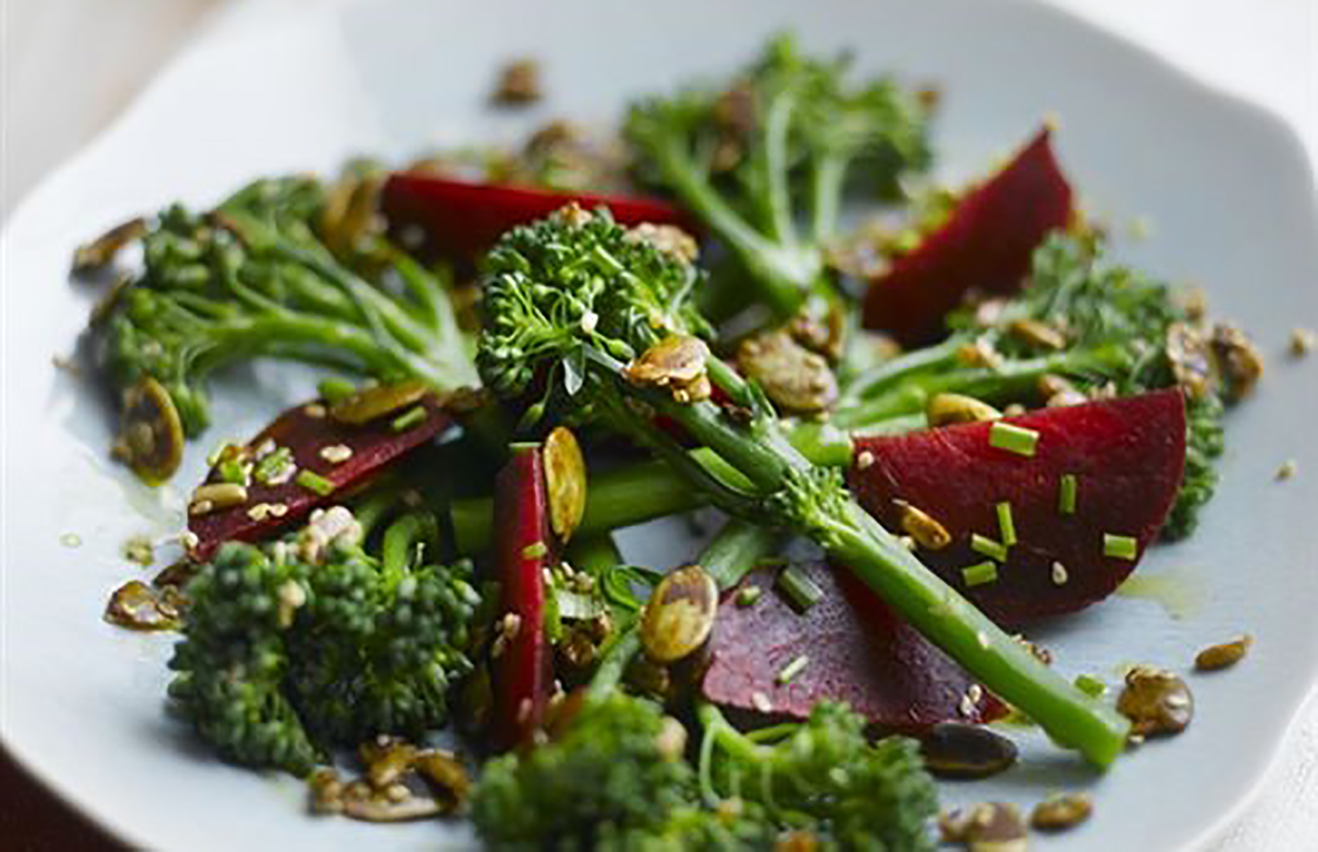 Tenderstem and beetroot salad (Image: Tenderstem/loveFOOD)